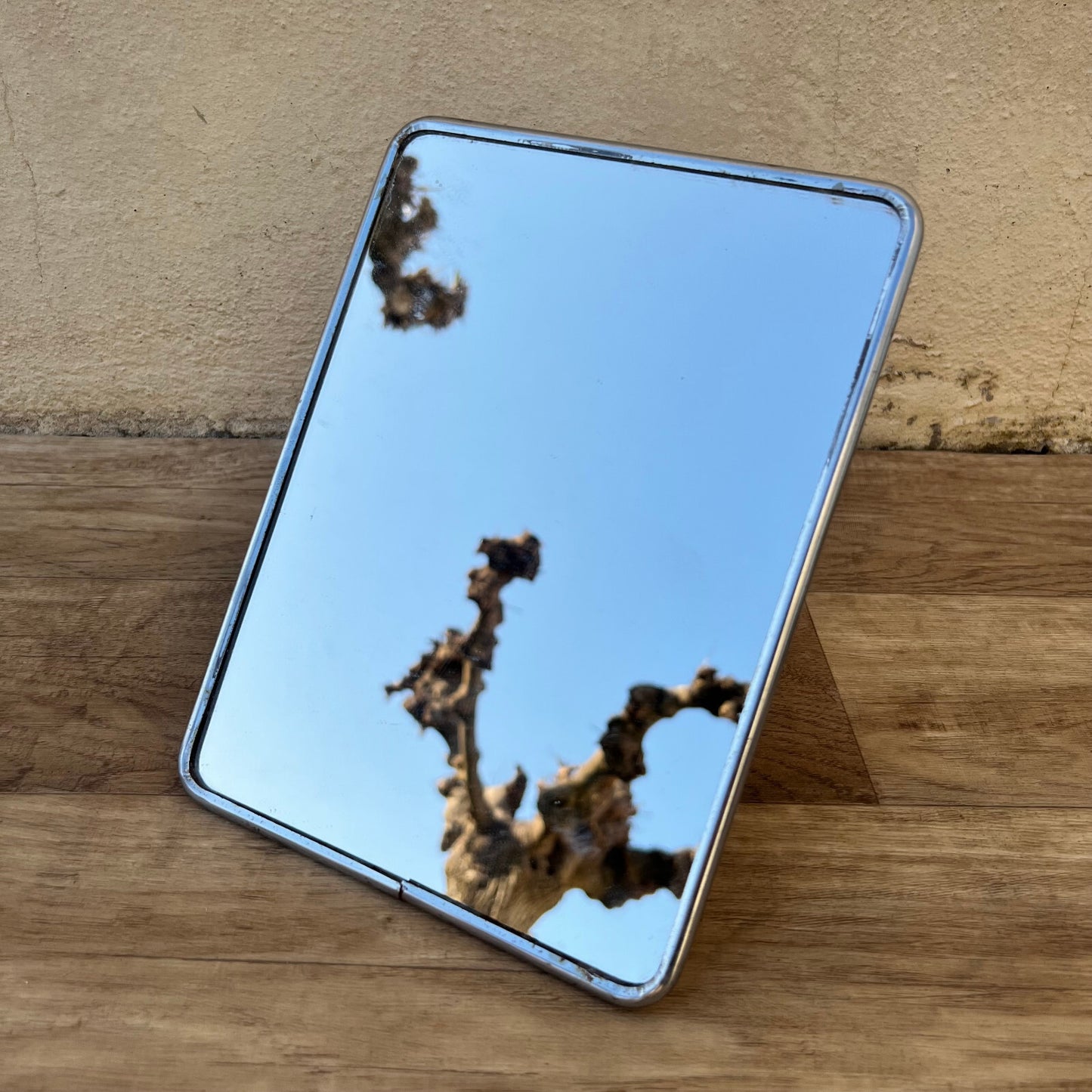 French Vanity Mirror Chrome Metal Standing 1950s Vintage Frame 25092215 Fleamarketfrance