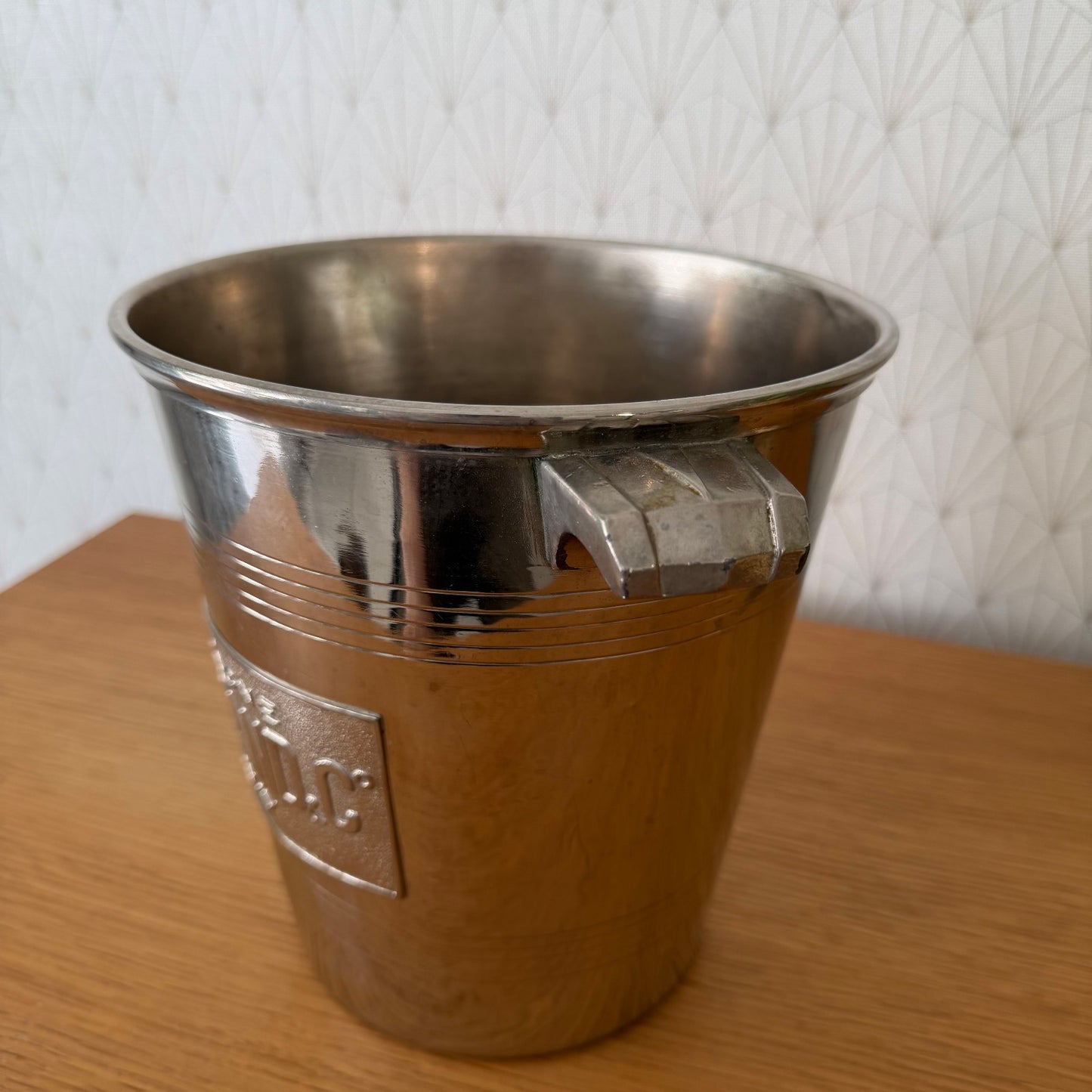 French Champagne Bucket Silverplate Morlant Vintage Wine Cooler MERAND 10062616 Morlant