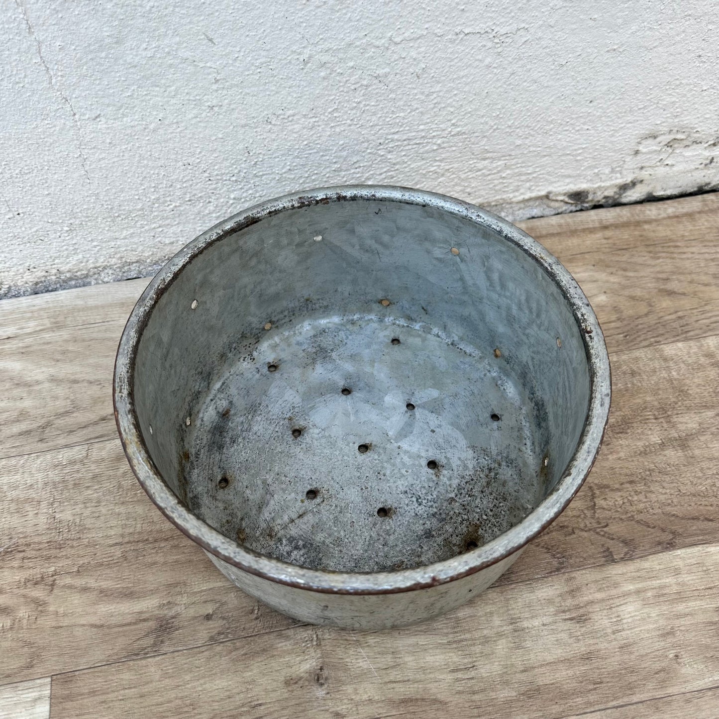French Cheese Strainer Vintage Metal Roquefort Mold Bowl Colander 0706237 Unbranded