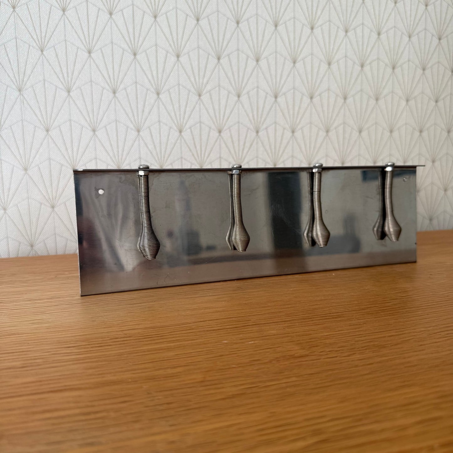 French Restaurant Order Holder Metal Ticket Rail Kitchen Vintage 04072511 Fleamarketfrance