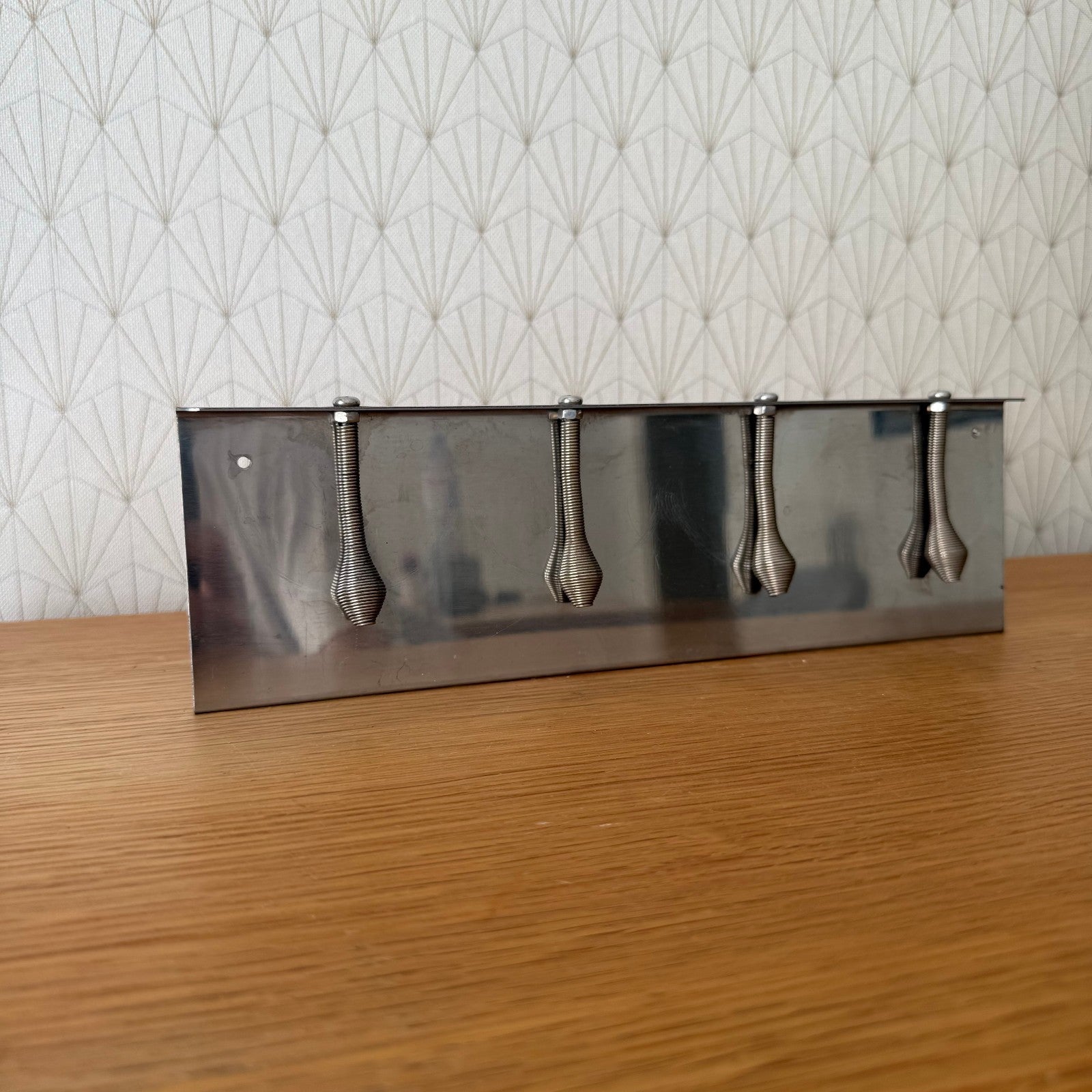 French Restaurant Order Holder Metal Ticket Rail Kitchen Vintage 04072511 Fleamarketfrance