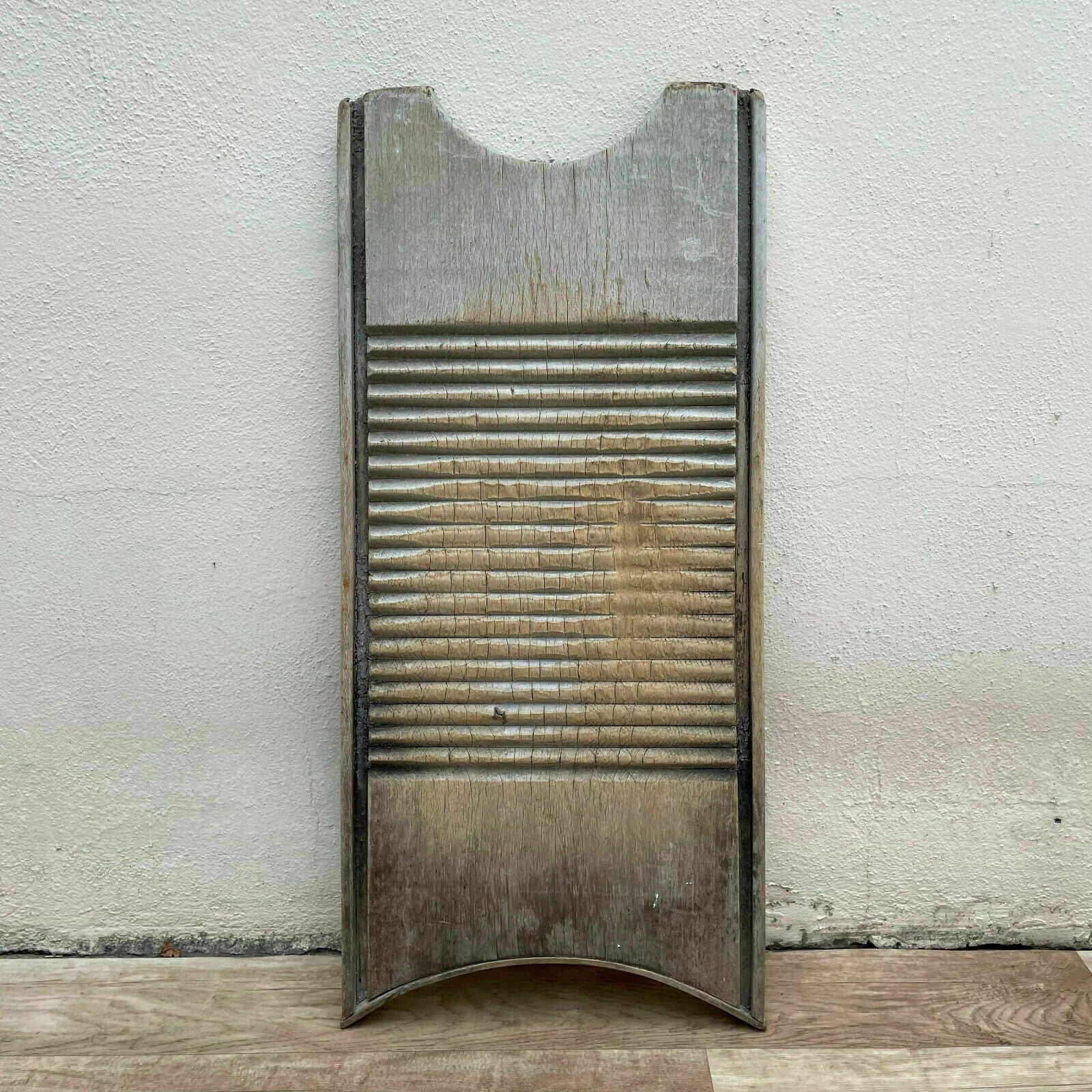 Primitive Antique French Vintage Wood Hand Washboard Wash Board 2408212 - Fleamarketfrance