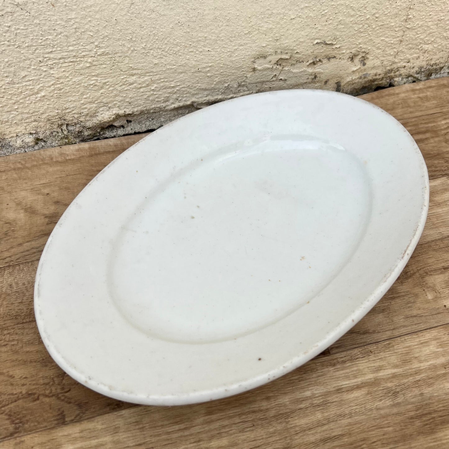French Ironstone Platter White Oval Serving Dish Provence 12.5" 2705224 Unbranded