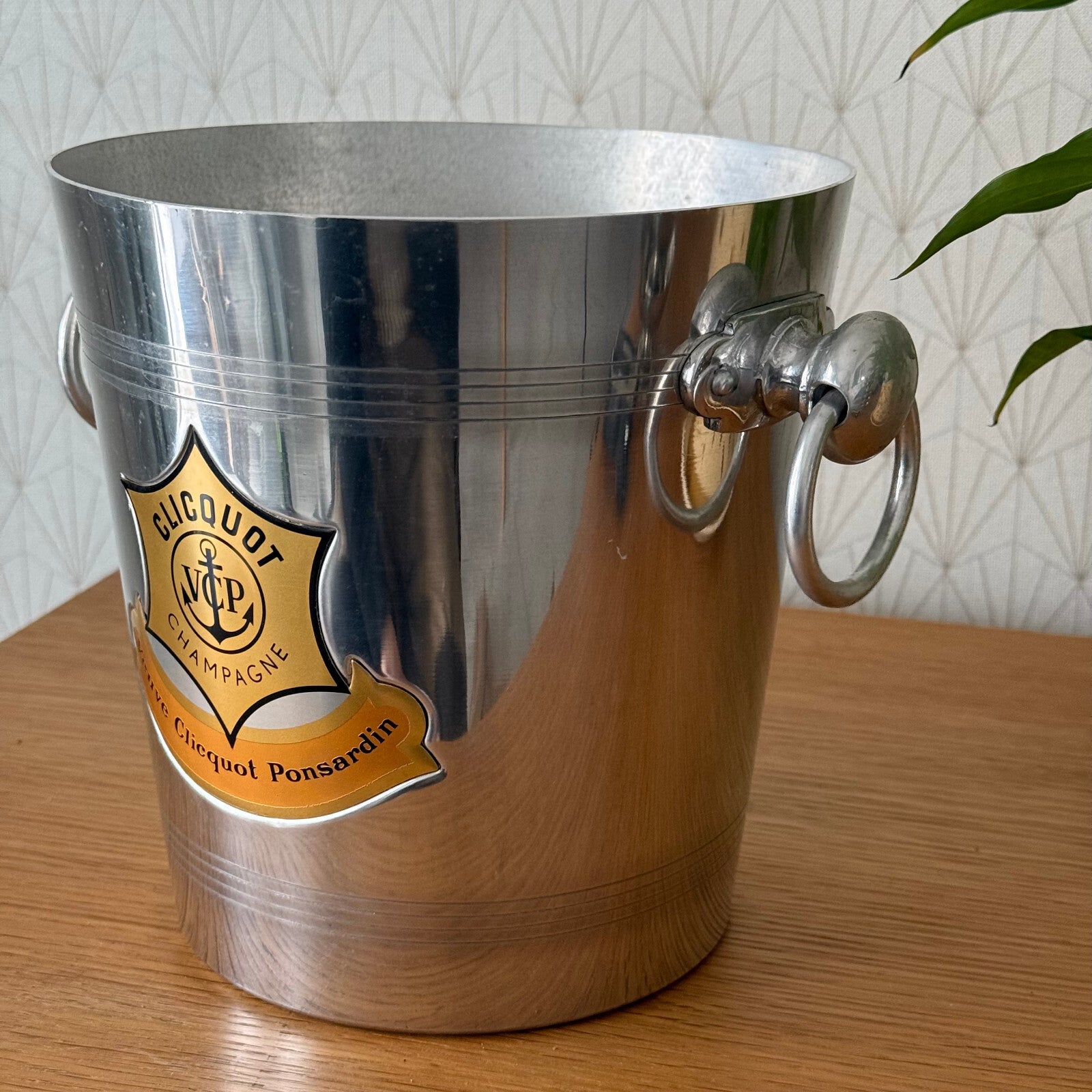 Vintage Veuve Clicquot Ice Bucket French Chrome Champagne Cooler 18042510 Fleamarketfrance