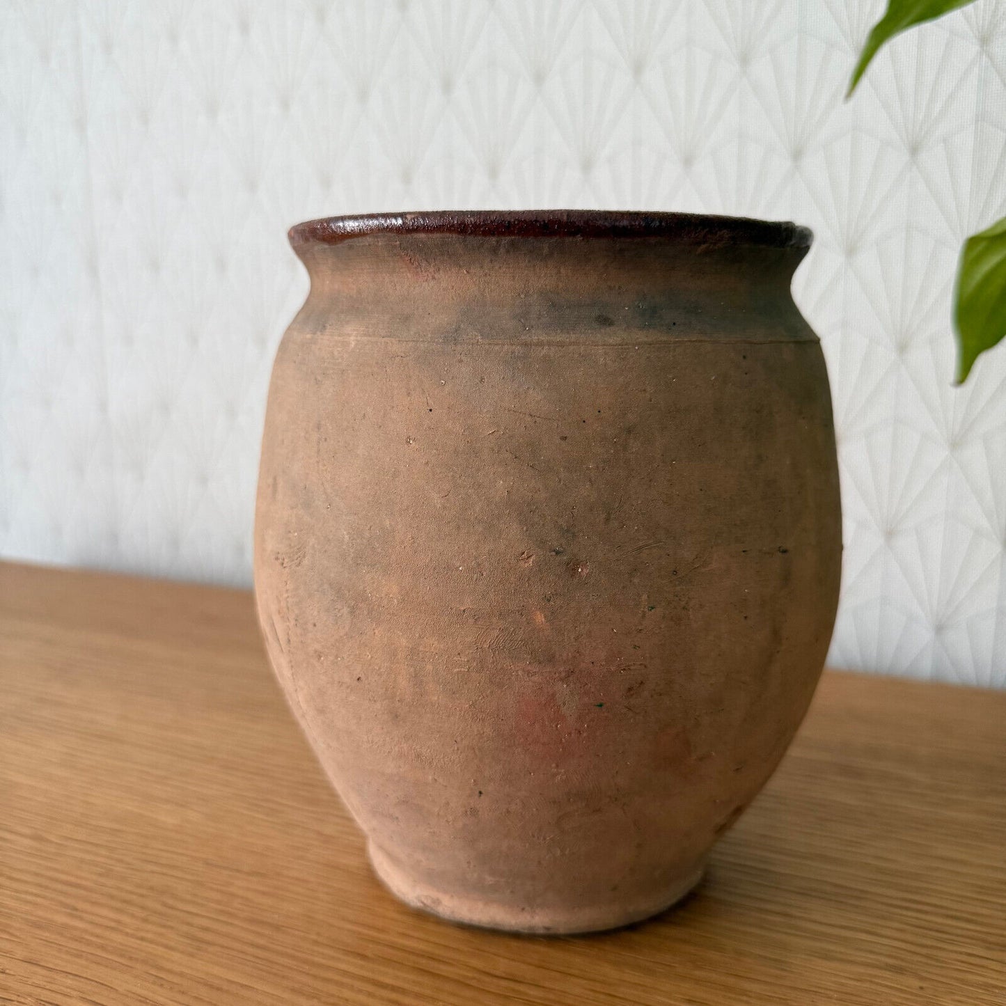 HANDMADE GLAZED TERRA COTTA ANTIQUE FRENCH CONFIT POT 2502253 - Fleamarketfrance