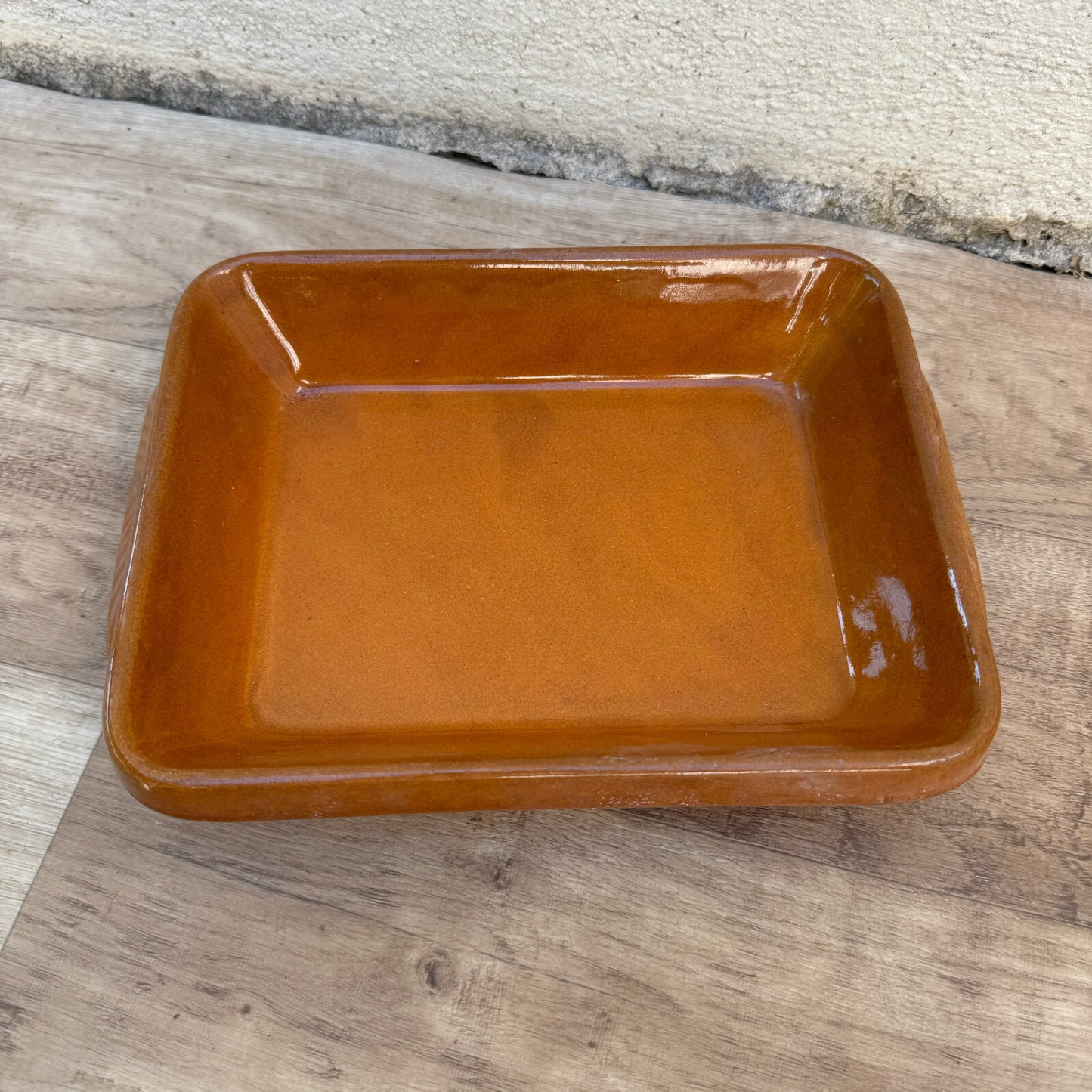 French Gratin Dish Digoin Pottery Stoneware Bakeware Vintage 02082422 Digoin
