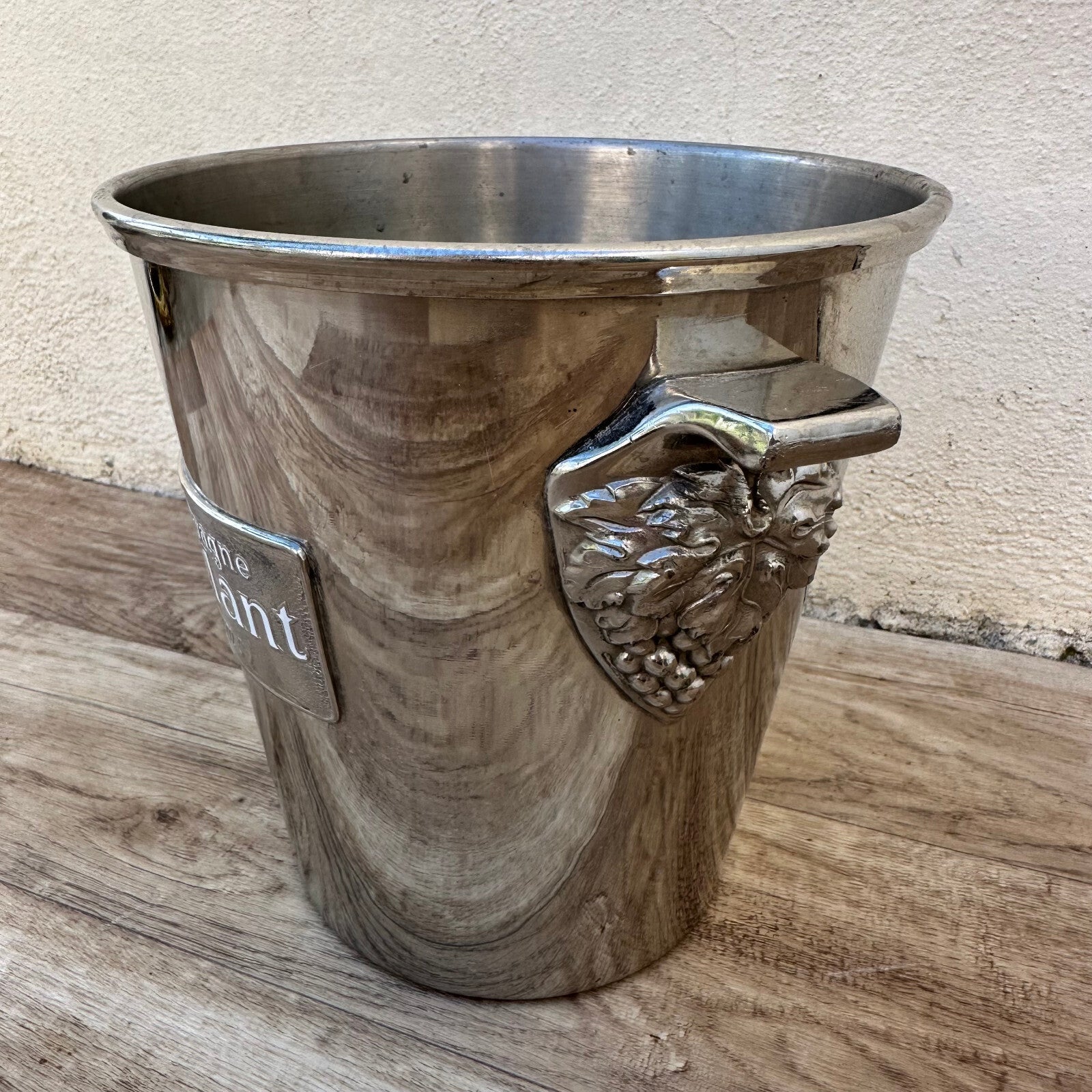 French Champagne Bucket Vintage Silverplate Morlant Wine Cooler 2711238 Morlant