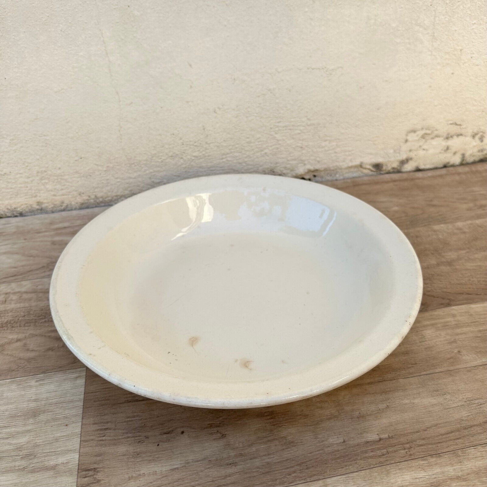 VINTAGE white Serving dish plate Provence FRANCE ironstone 11 3/4" 1106235 - Fleamarketfrance