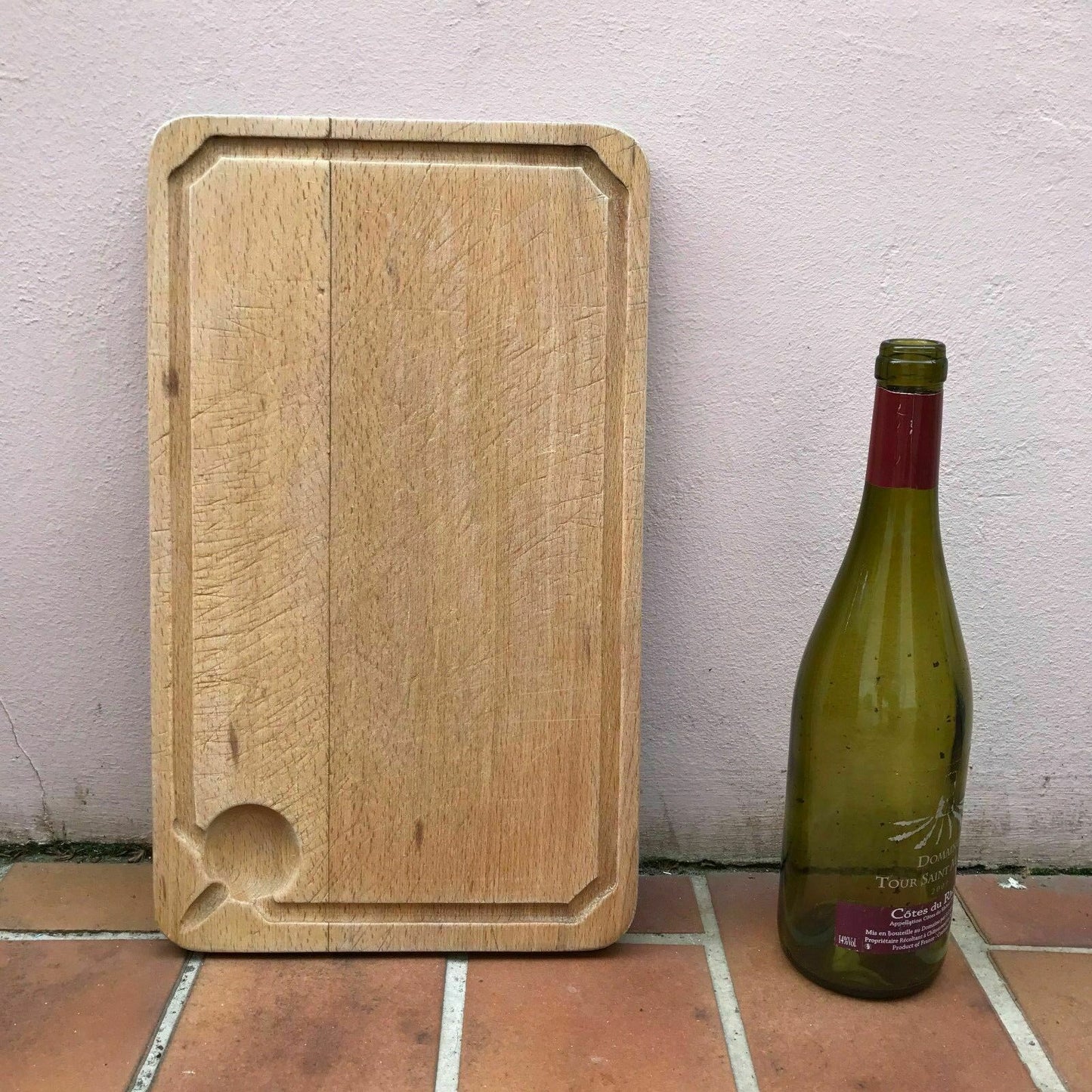 ANTIQUE VINTAGE FRENCH BREAD OR CHOPPING CUTTING BOARD WOOD 1602172 Unbranded