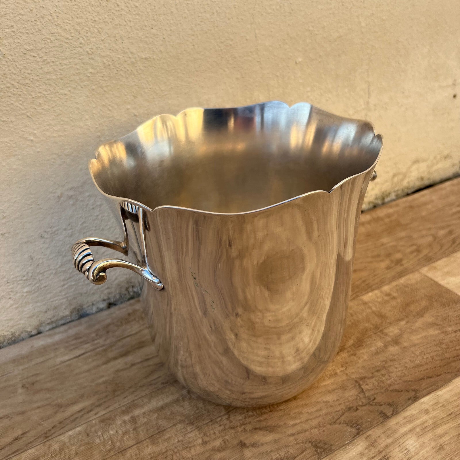 Vintage French Champagne Bucket Silverplate Ercuis Ice Cooler 09032514 Ercuis
