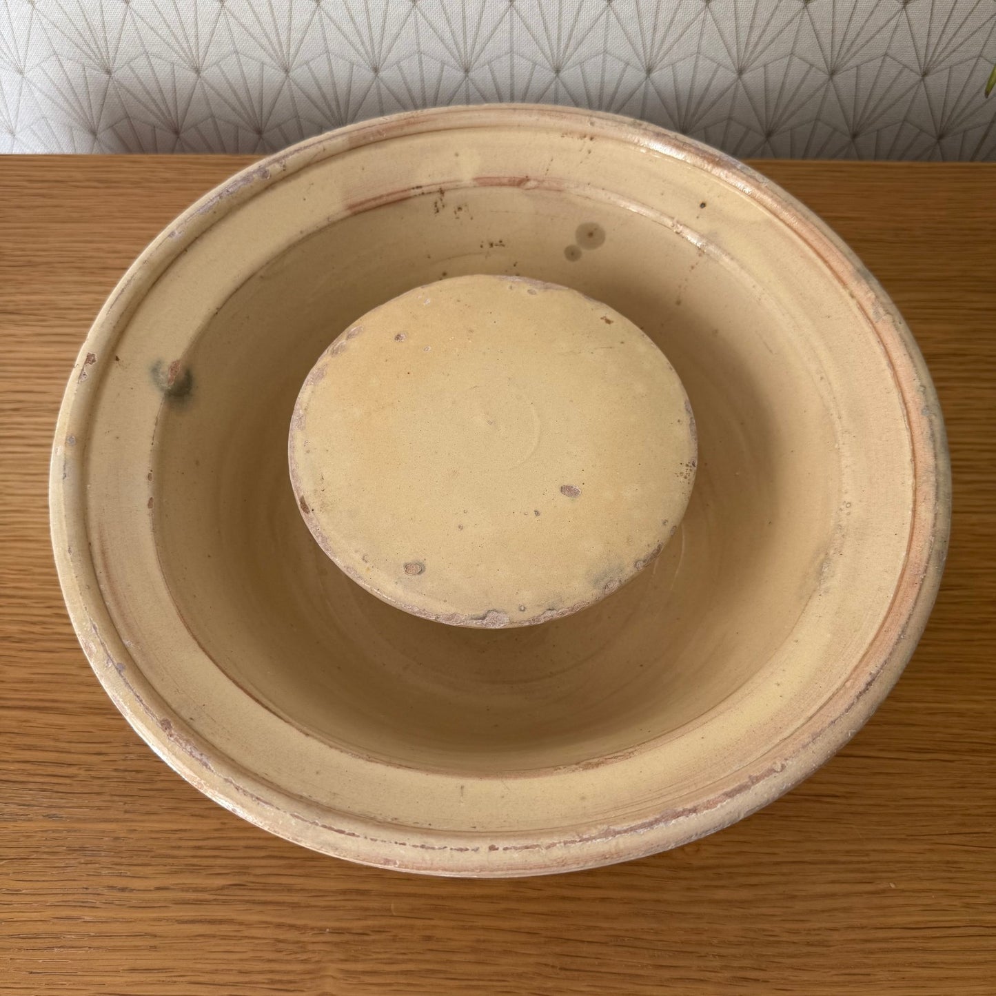 Vintage Antique glazed French Tian Stoneware Cheese Faisselle Strainer 0309257 Unknown
