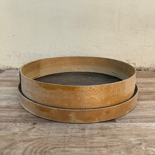 French Wooden Sieve Flour Primitive Sifter Vintage Kitchen Tool 19062412 Unbranded