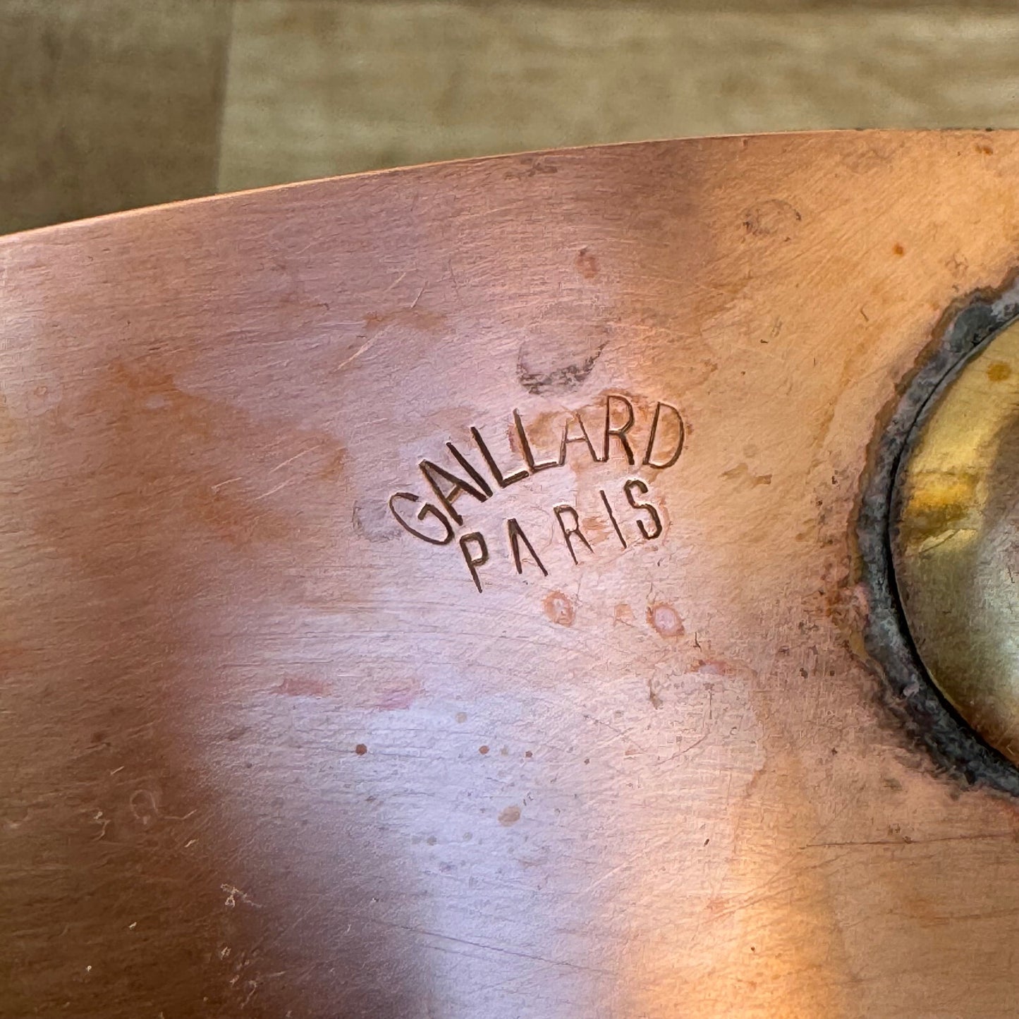 French Copper Saute Pan Gaillard Paris Vintage Professional Cookware 0408247 Unbranded