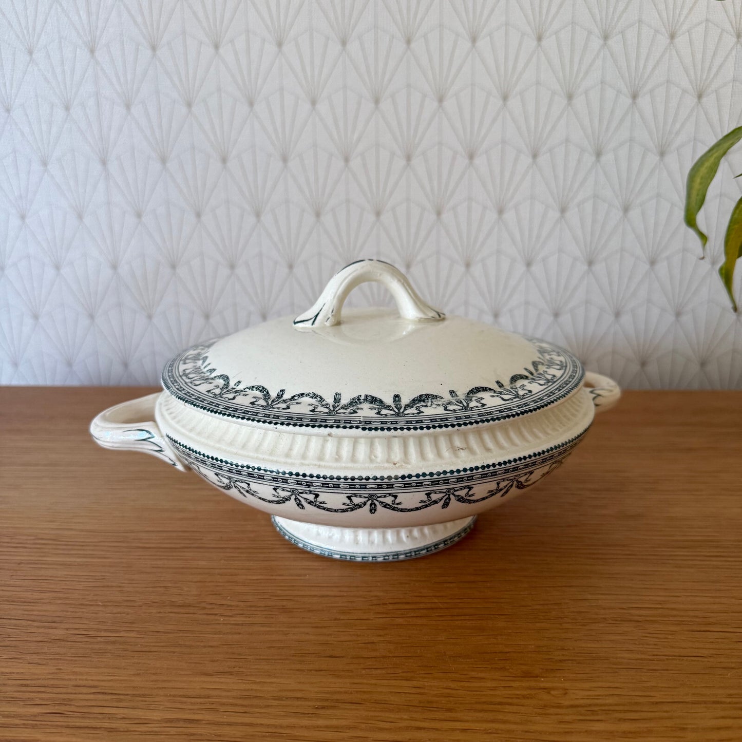 French tureen Salins ironstone Louis XVI Garlands 0505258