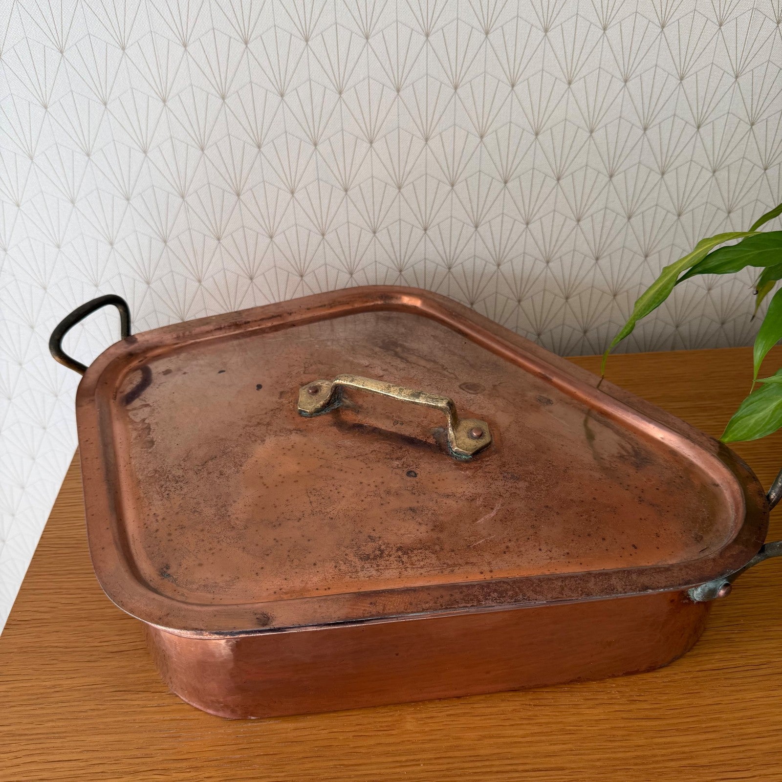 French Copper Fish Poacher Turbot Vintage Turbotiere Cookware 1602261 Unbranded