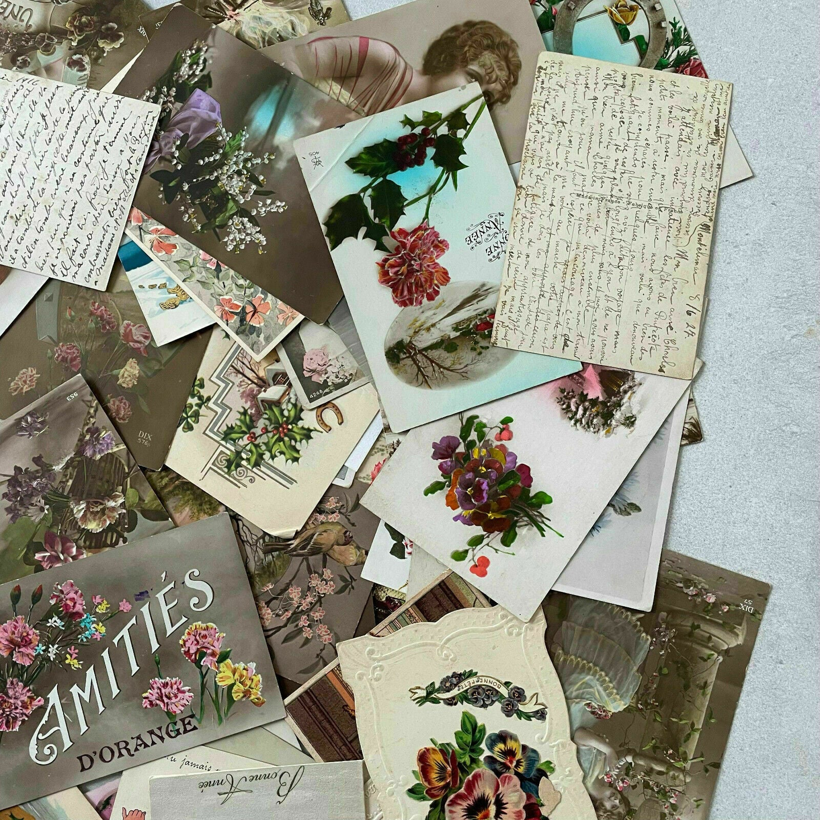 French Vintage Postcards Collection Greeting Cards 1900-1950 1510213 Fleamarketfrance