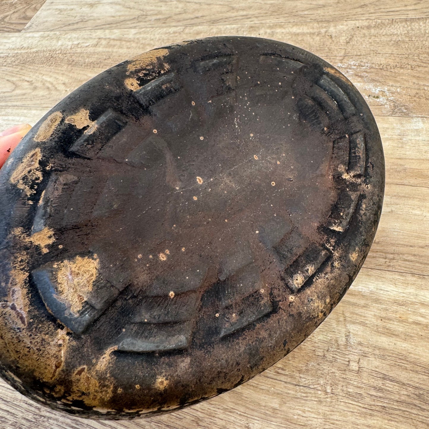 Vintage French Pottery Gratin Dish Oval Rustic Stoneware Terrine 2908243 Fleamarketfrance
