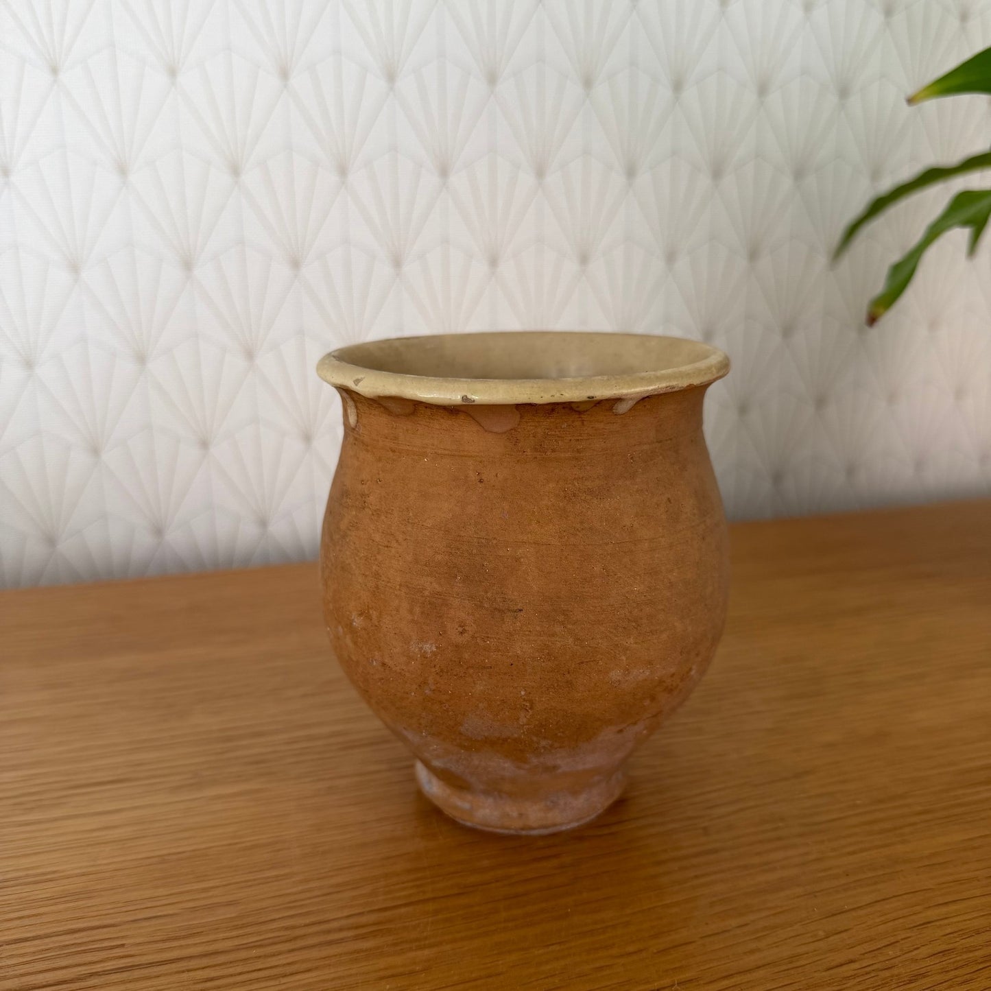 HANDMADE GLAZED BROWN ANTIQUE FRENCH HONEY POT TERRACOTTA 20102513