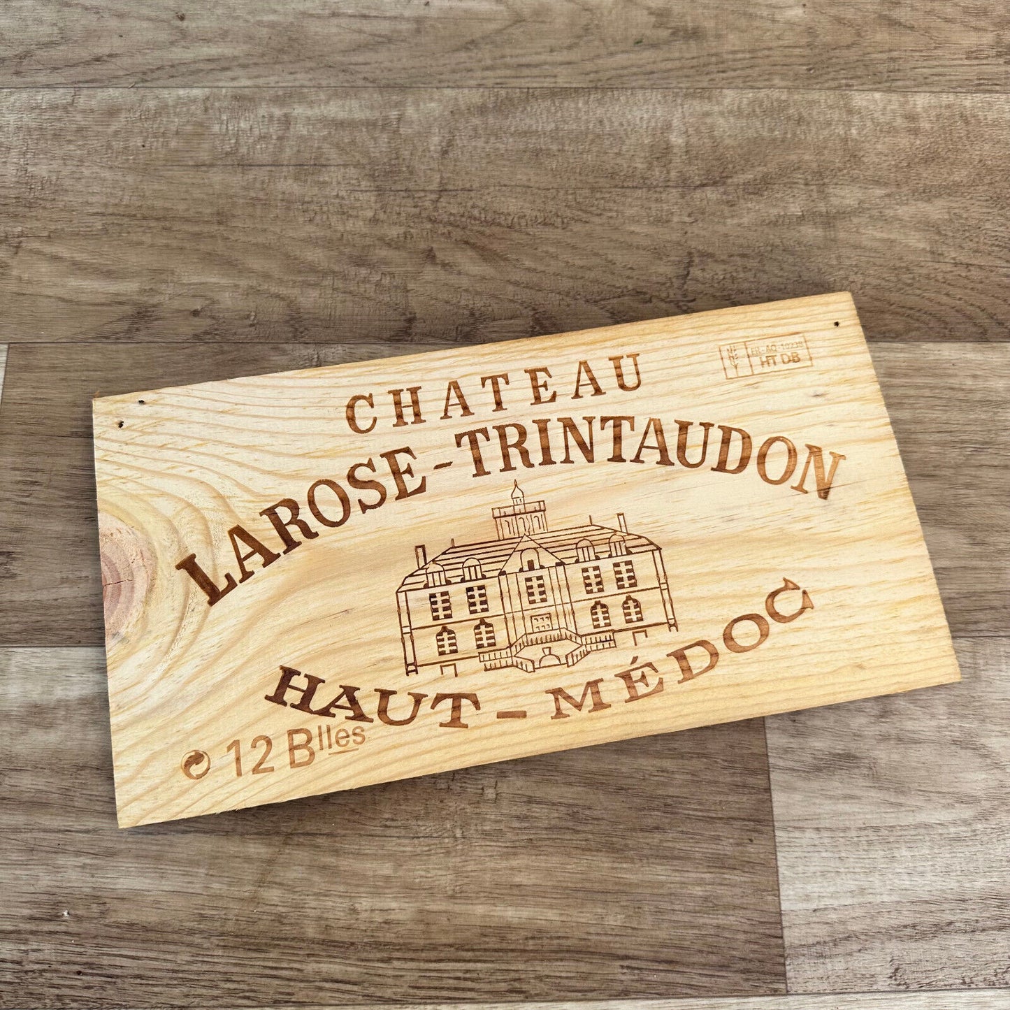 Wine Wood Crate Box Panel Vintage French wall sign LAROSE 10022424 - Fleamarketfrance