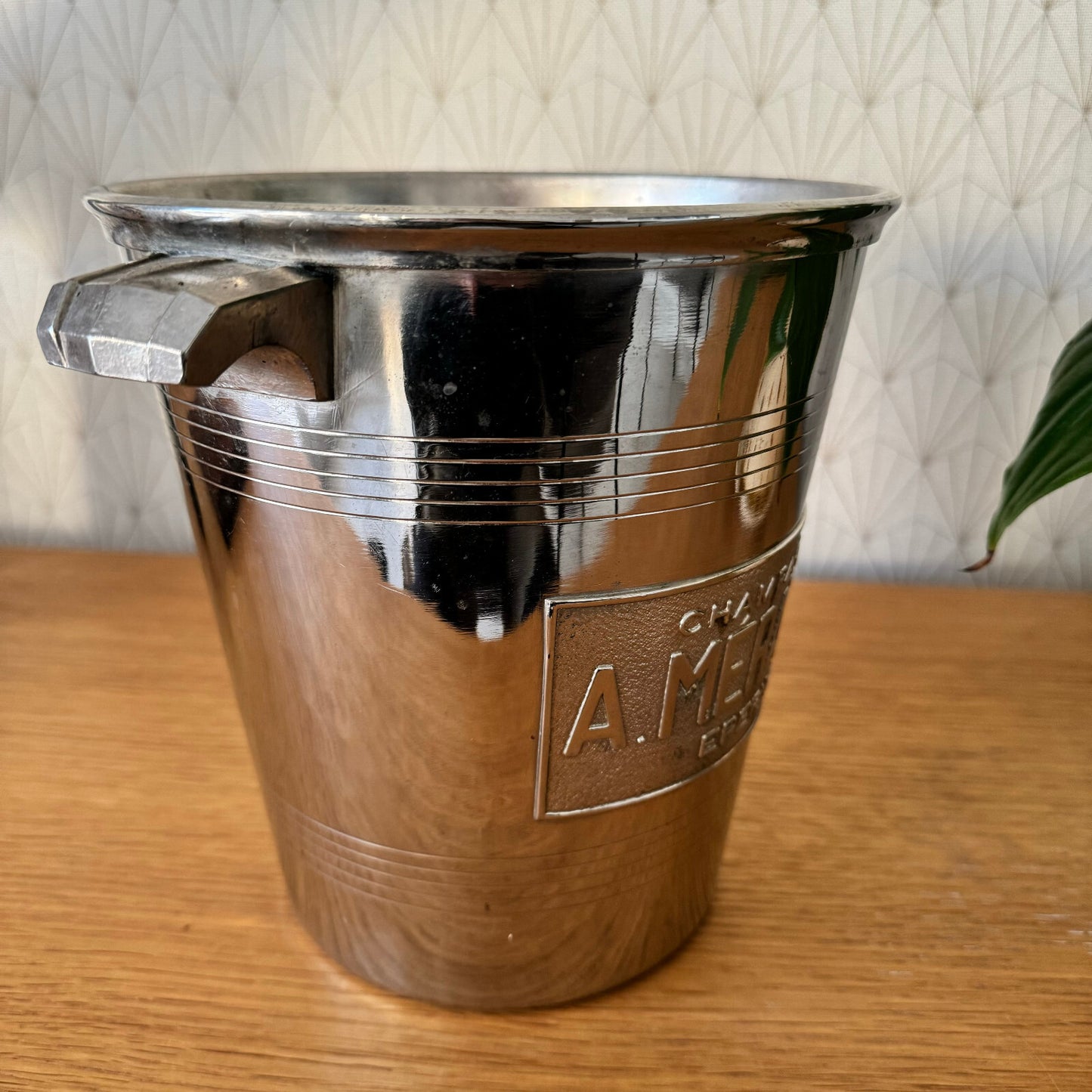 Vintage French Champagne Ice Bucket Silverplate A.Merand Epernay 0703246 A. Mérand