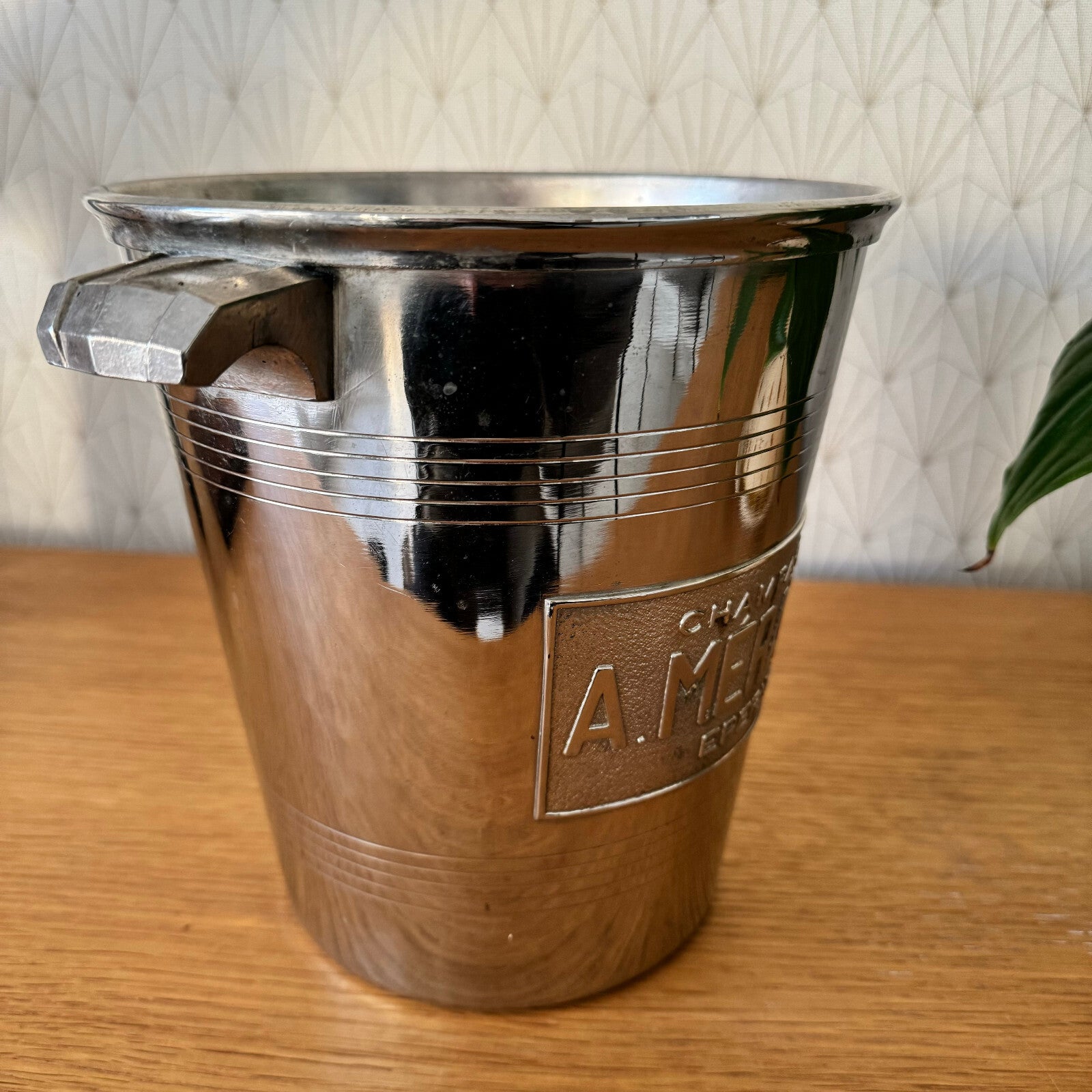 Vintage French Champagne Ice Bucket Silverplate A.Merand Epernay 0703246 A. Mérand