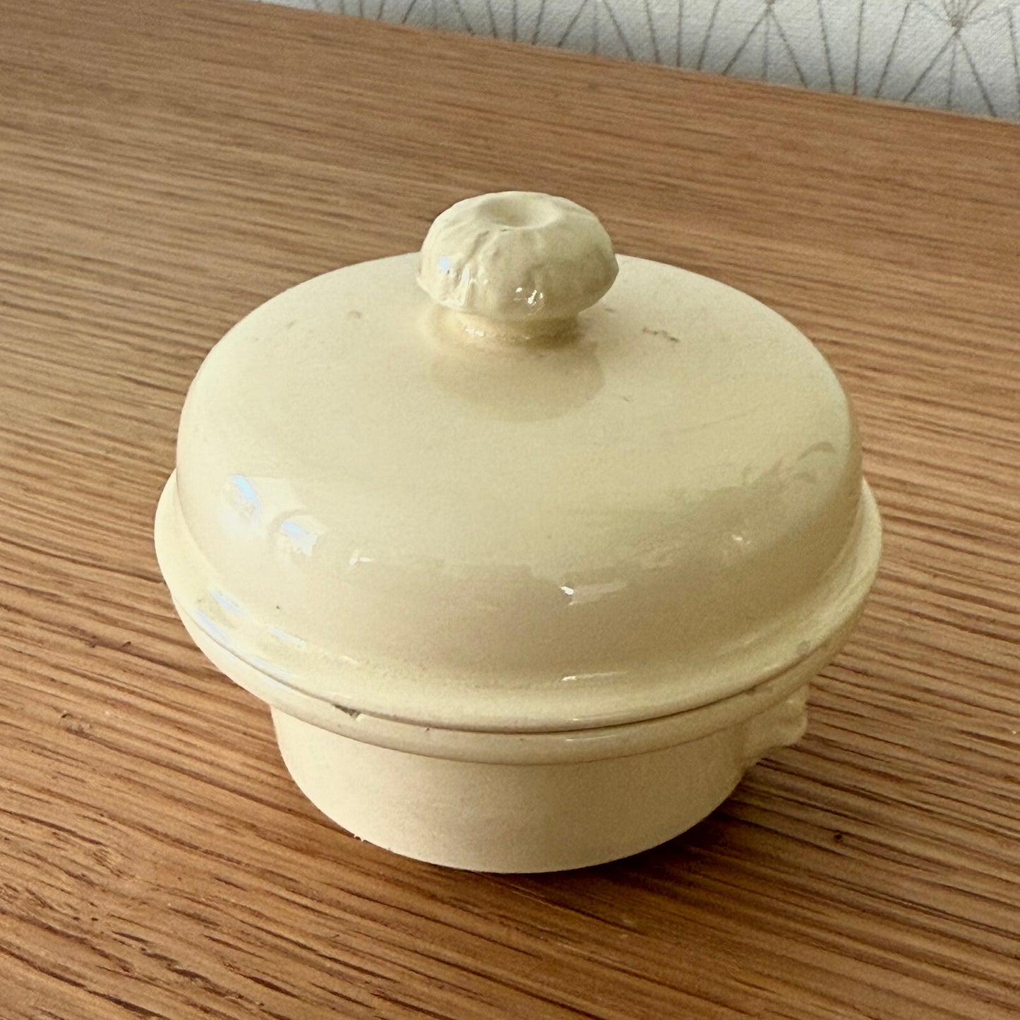Vintage French Sarreguemines Ceramic Terrine Pot Foie Gras Dish 0112249 Sarreguemines