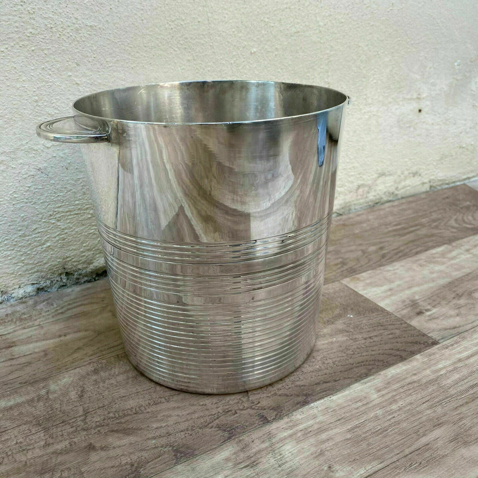 Vintage French Champagne Silverplate Ice Bucket Cooler ERCUIS 3008215 - Fleamarketfrance