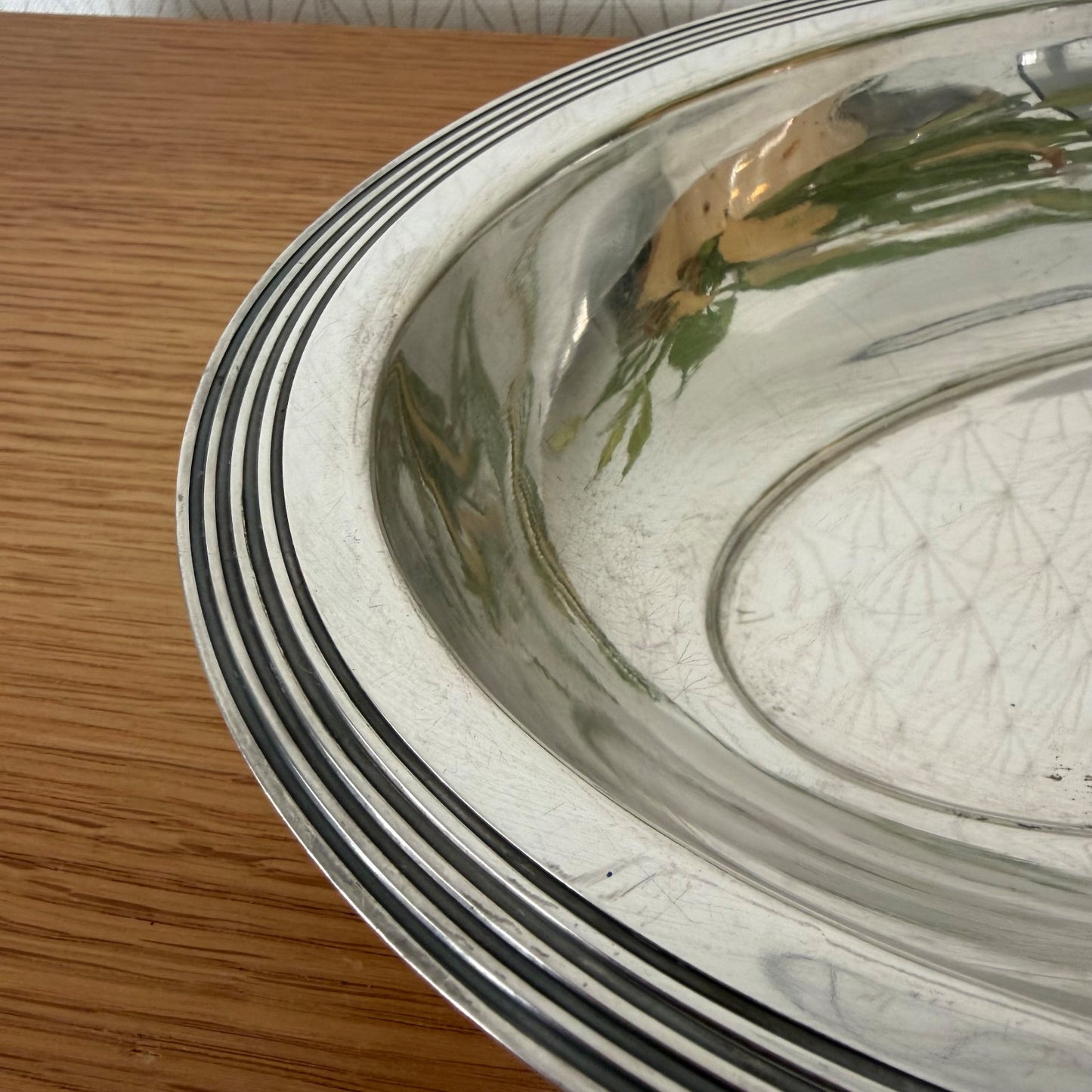 Ercuis Silverplate French Oval Serving Platter Art Deco Tray 2607266 ercuis