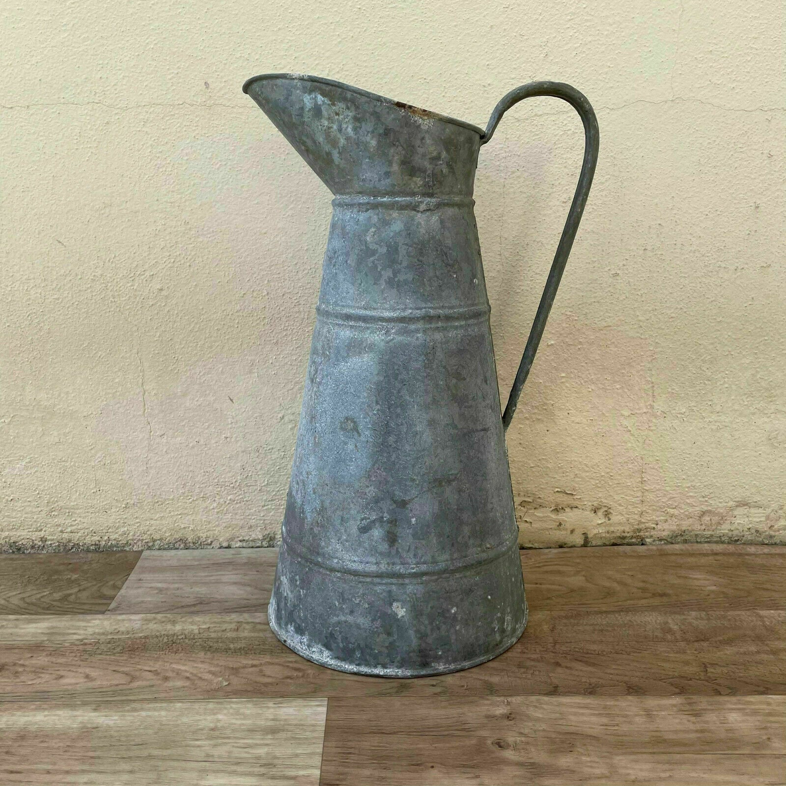 Early twentieth century French water pitcher - zinc 17" 18042119 - Fleamarketfrance