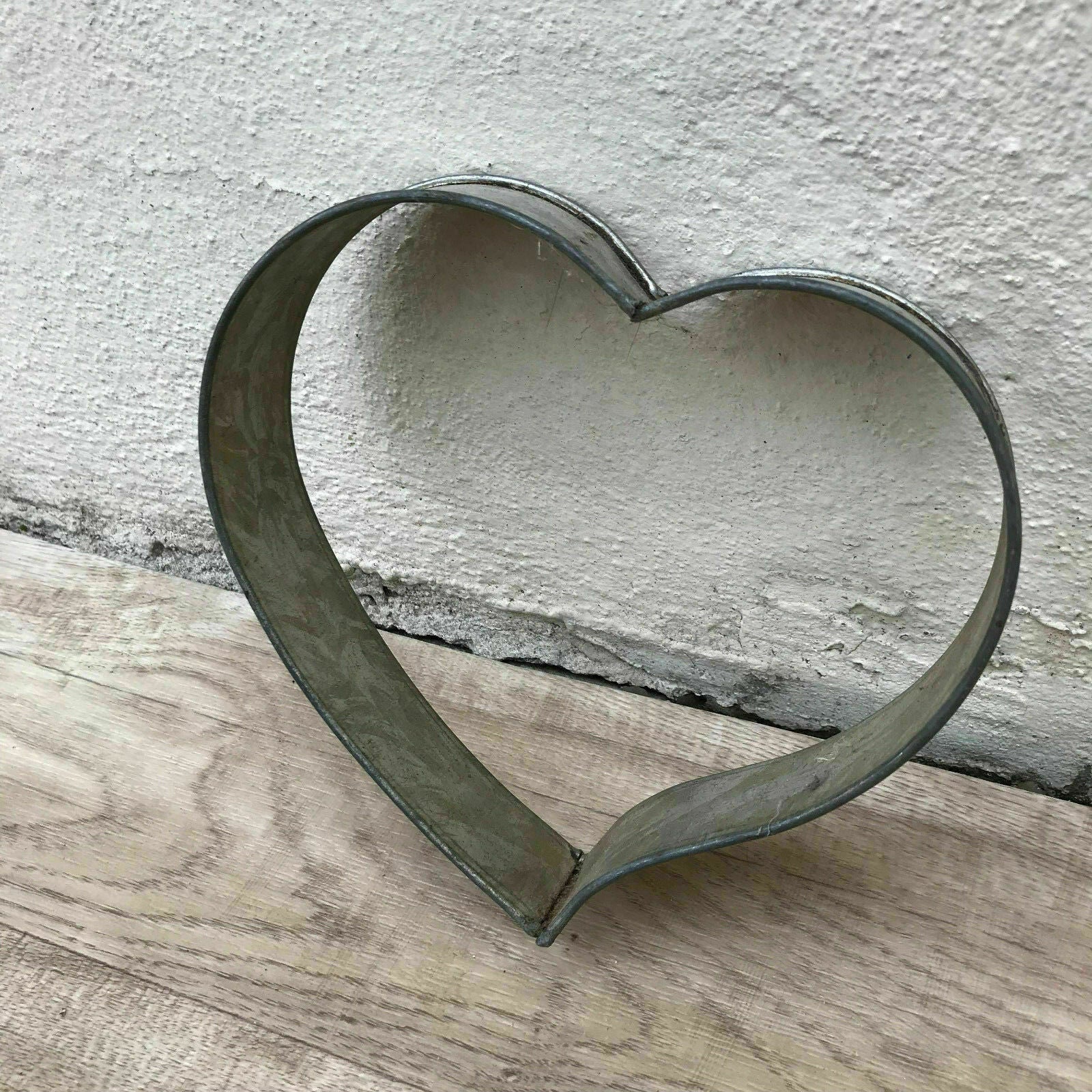 French Heart Cake Mold Vintage Tin Baking Pan Kitchen Antique 01031813 Unbranded