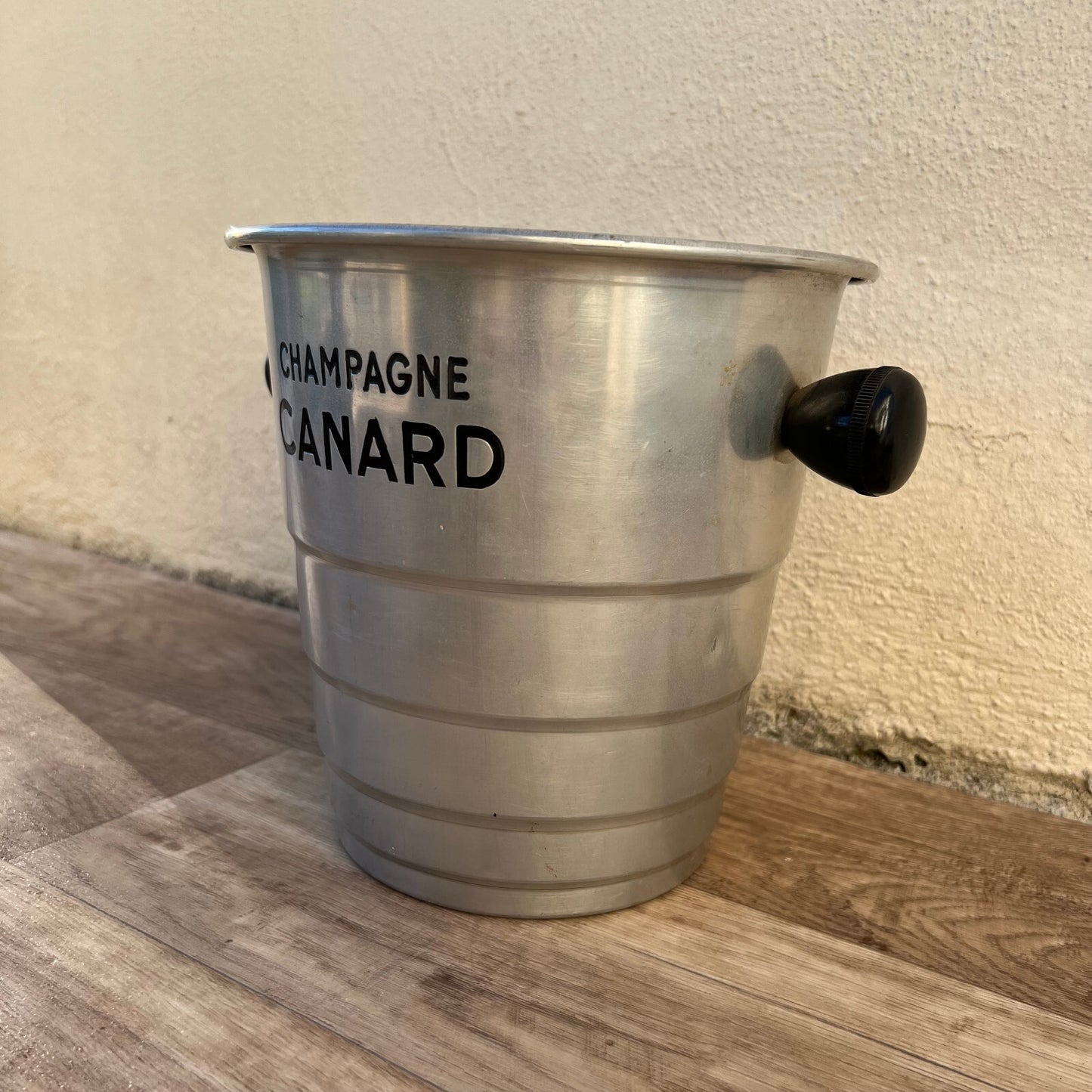 Vintage French Champagne Bucket Canard Aluminum Ice Cooler 20cm 27102416 Canard