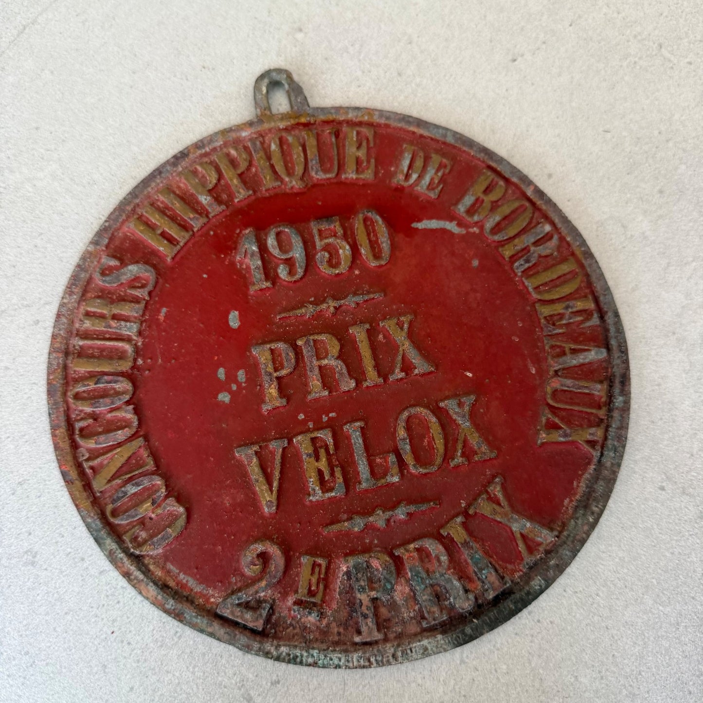 French Vintage Agricultural Medal Bordeaux Prize Velox 1950 08022619 Fleamarketfrance