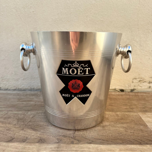 Vintage French Moet Chandon Ice Bucket Champagne Cooler Aluminum 1712224 Fleamarketfrance