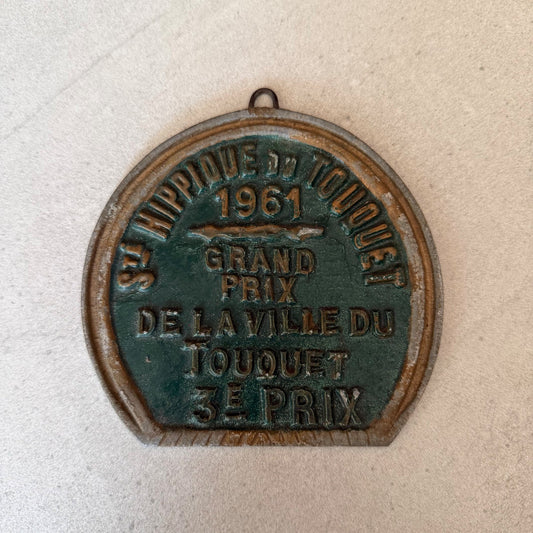 French Vintage Agricultural Medal Le Touquet 1961 Prize Plaque 08022613 Fleamarketfrance
