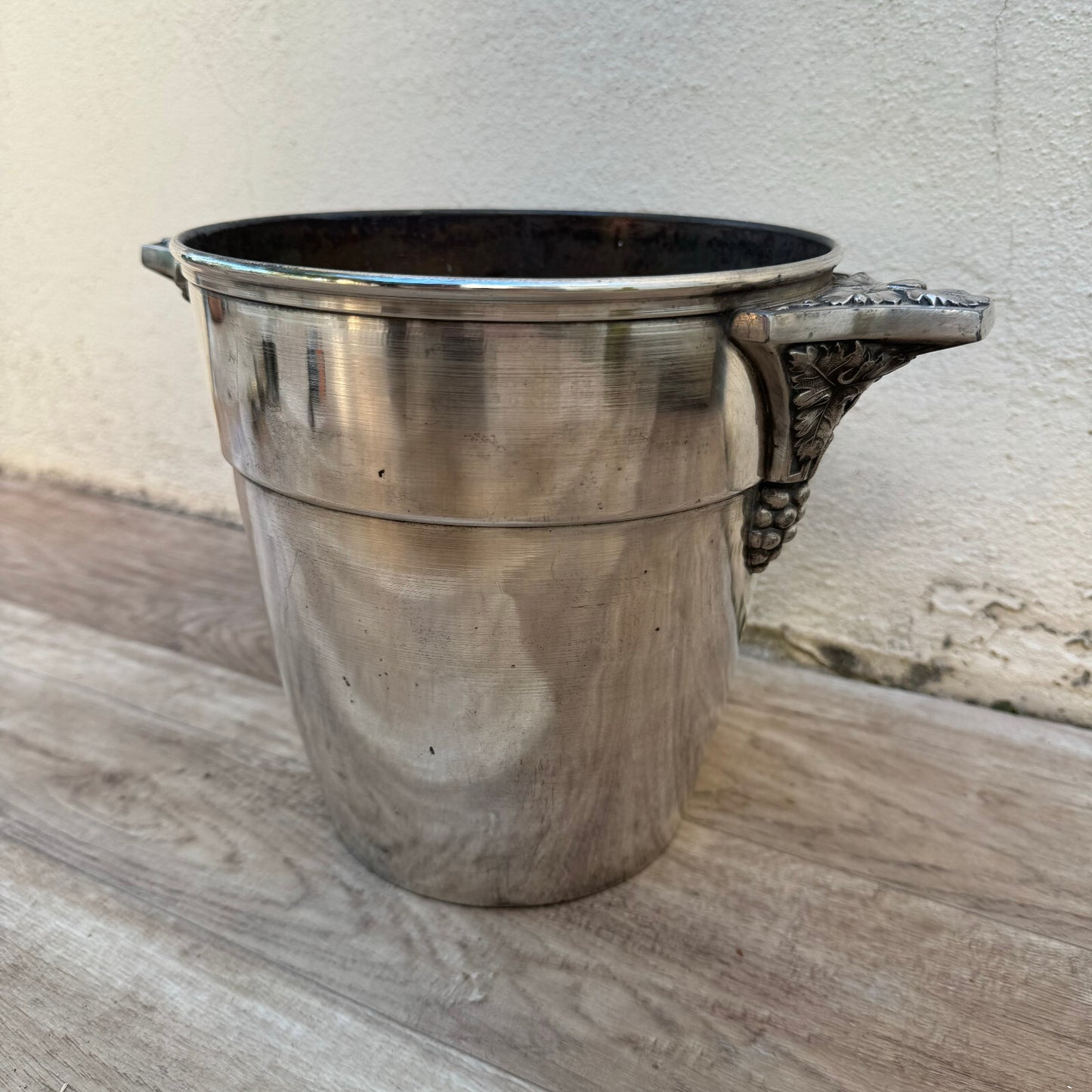 Vintage French Art Deco Champagne Bucket Silver Plate Wine Cooler 23092424 Fleamarketfrance