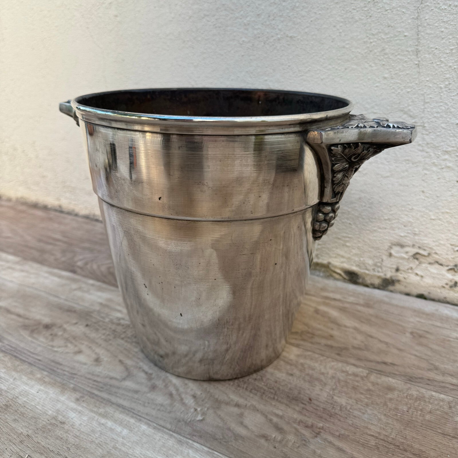 Vintage French Art Deco Champagne Bucket Silver Plate Wine Cooler 23092424 Fleamarketfrance