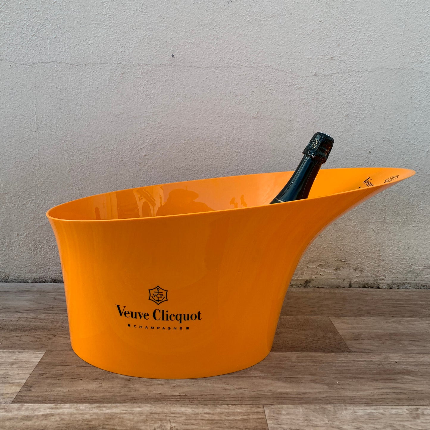 Vintage Veuve Clicquot Ice Bucket Orange Champagne Cooler French 2106261 Veuve Clicquot