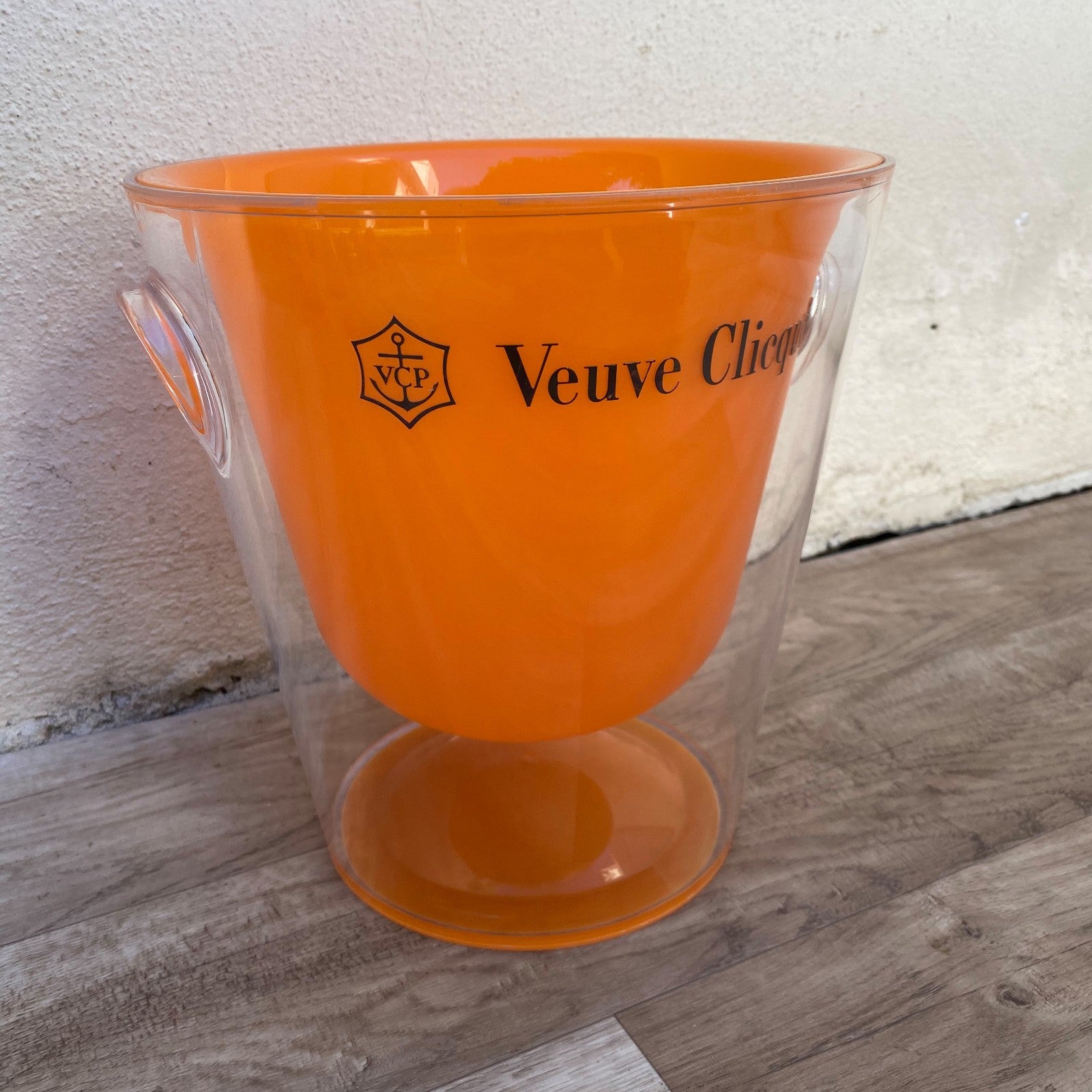 Vintage French Veuve Clicquot Champagne Ice Bucket Polycarbonate 2802252 Veuve Clicquot