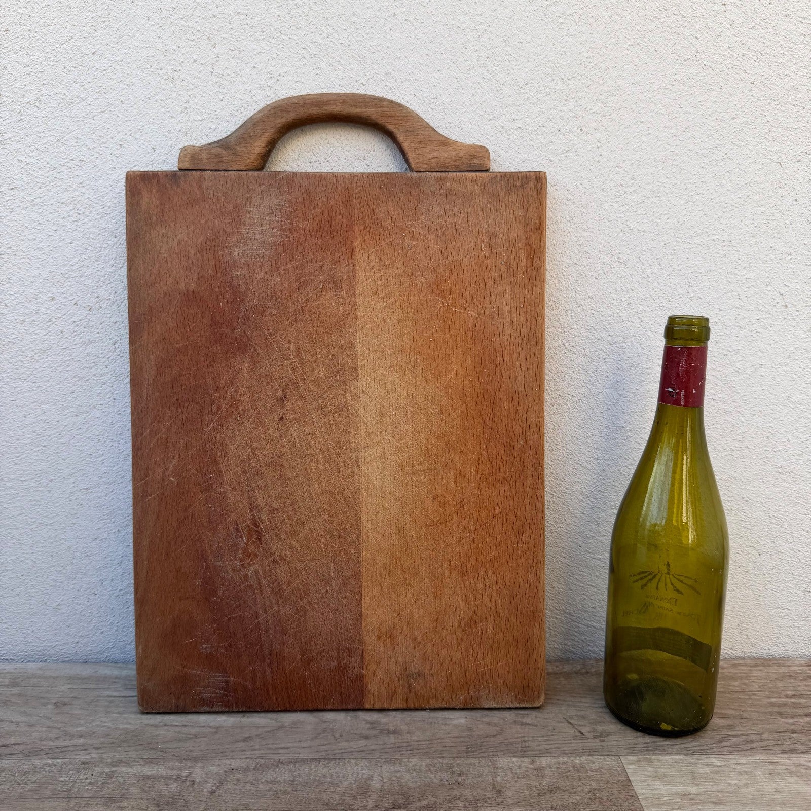 French Cutting Board Vintage Wooden Kitchen Bread Board Handle 1103265 Antique