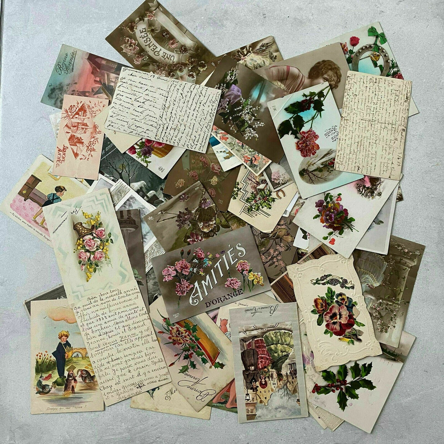 French Vintage Postcards Collection Greeting Cards 1900-1950 1510213 Fleamarketfrance