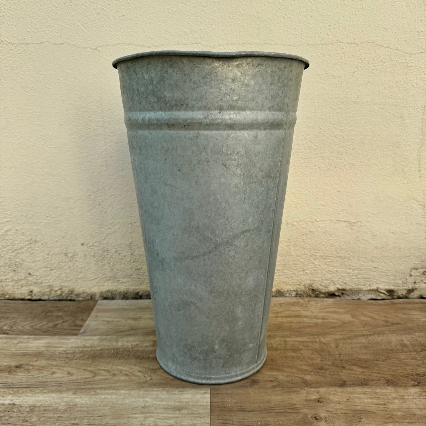French Zinc Vase Vintage Galvanized Metal Florist Pitcher 28cm 1607247 Unbranded