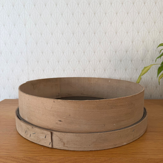French Wooden Flour Sieve Primitive Sifter Vintage Kitchen Tool 14072615
