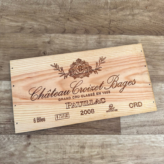 French Wine Crate Panel Chateau Croizet-Bages Pauillac 2008 Wall Art 10022433 Château Croizet-Bages