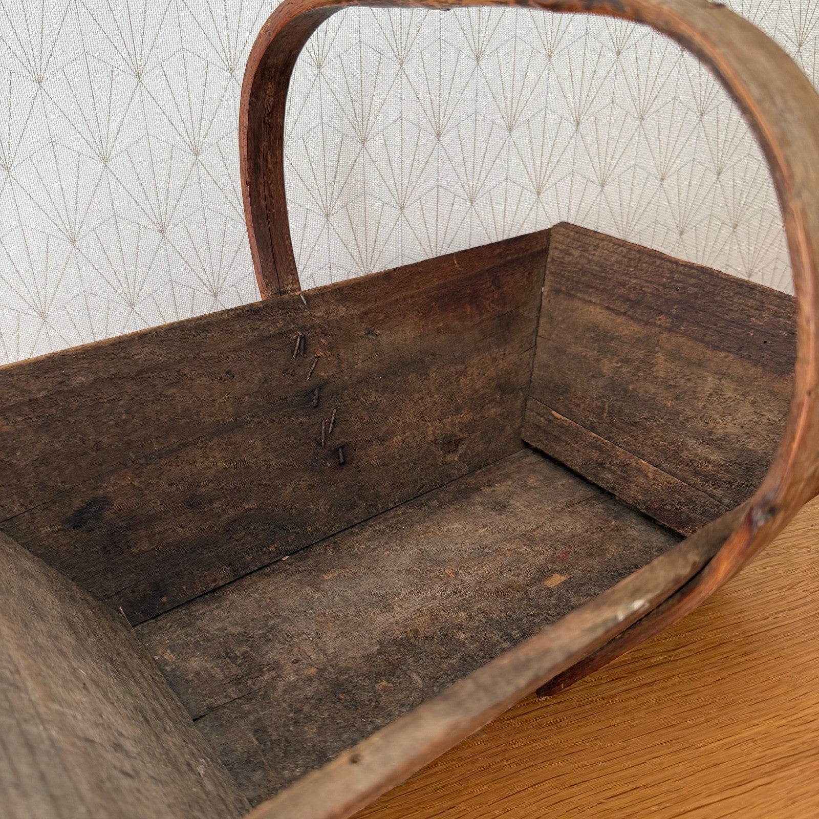 French Wooden Garden Trug Vintage Harvest Basket Rustic Antique 1908266 Fleamarketfrance