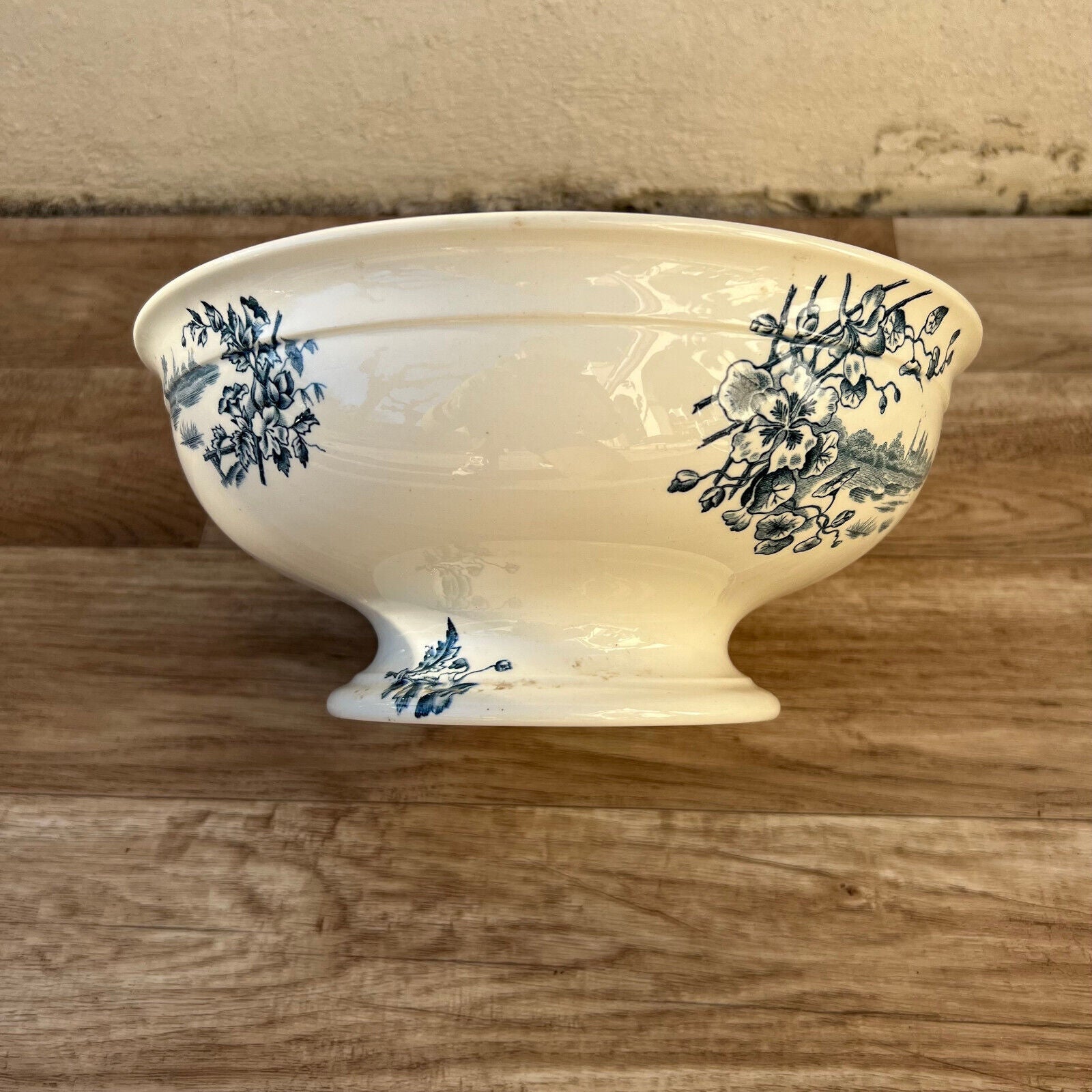 French tureen COTTAGE BF earthenware flowers fruits bowl 2710245 Fleamarketfrance