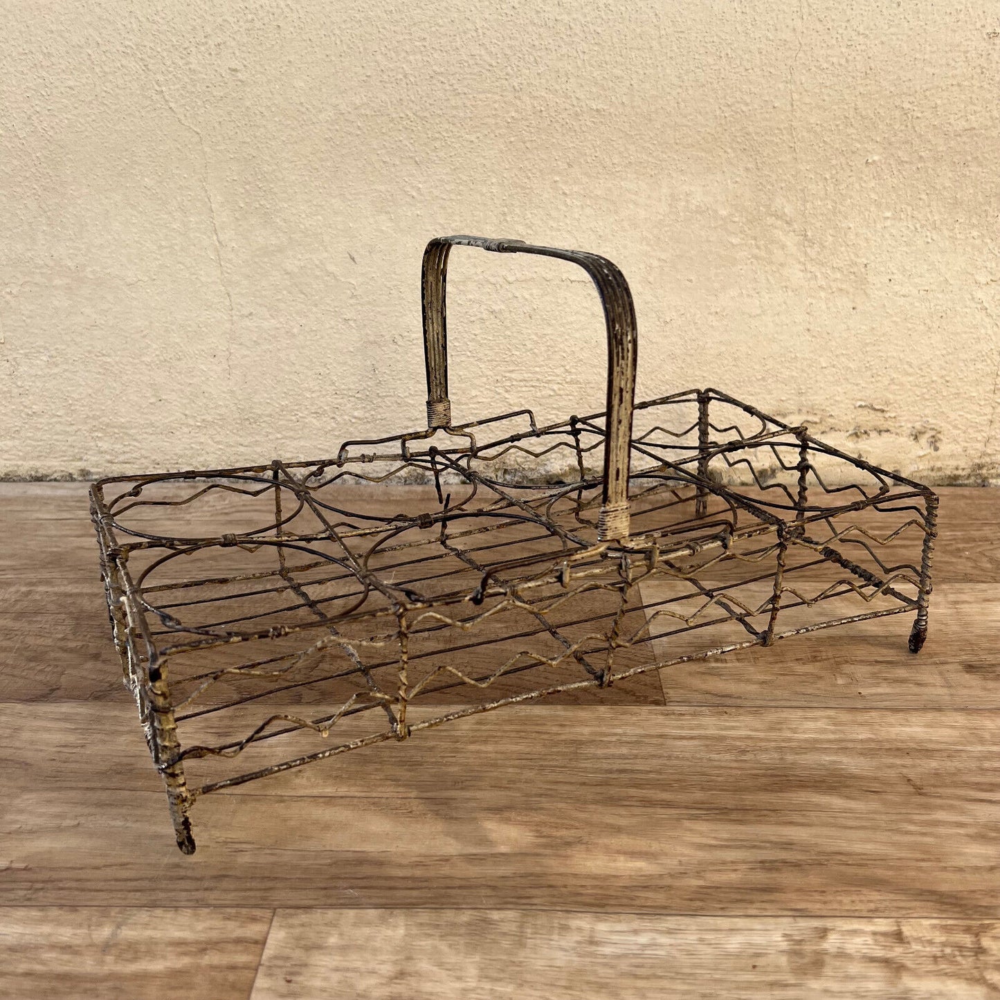 Antique Collector FRENCH WIREWARE Glass/Bottle/Tumbler RACK CARRIER 2310227 - Fleamarketfrance