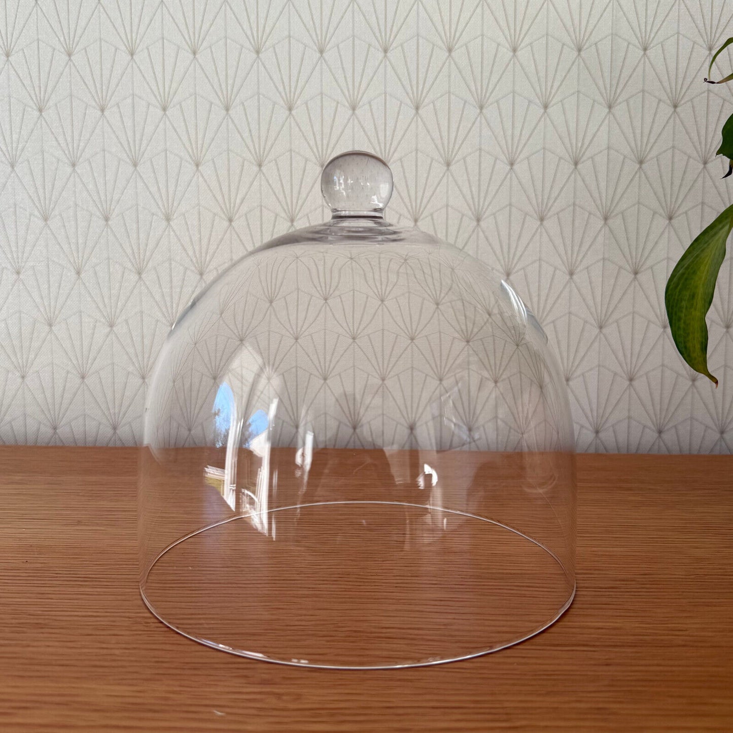 Vintage French Fromage Cheese Glass Bell Garden Cloche Dome Bell 24012510 - Fleamarketfrance