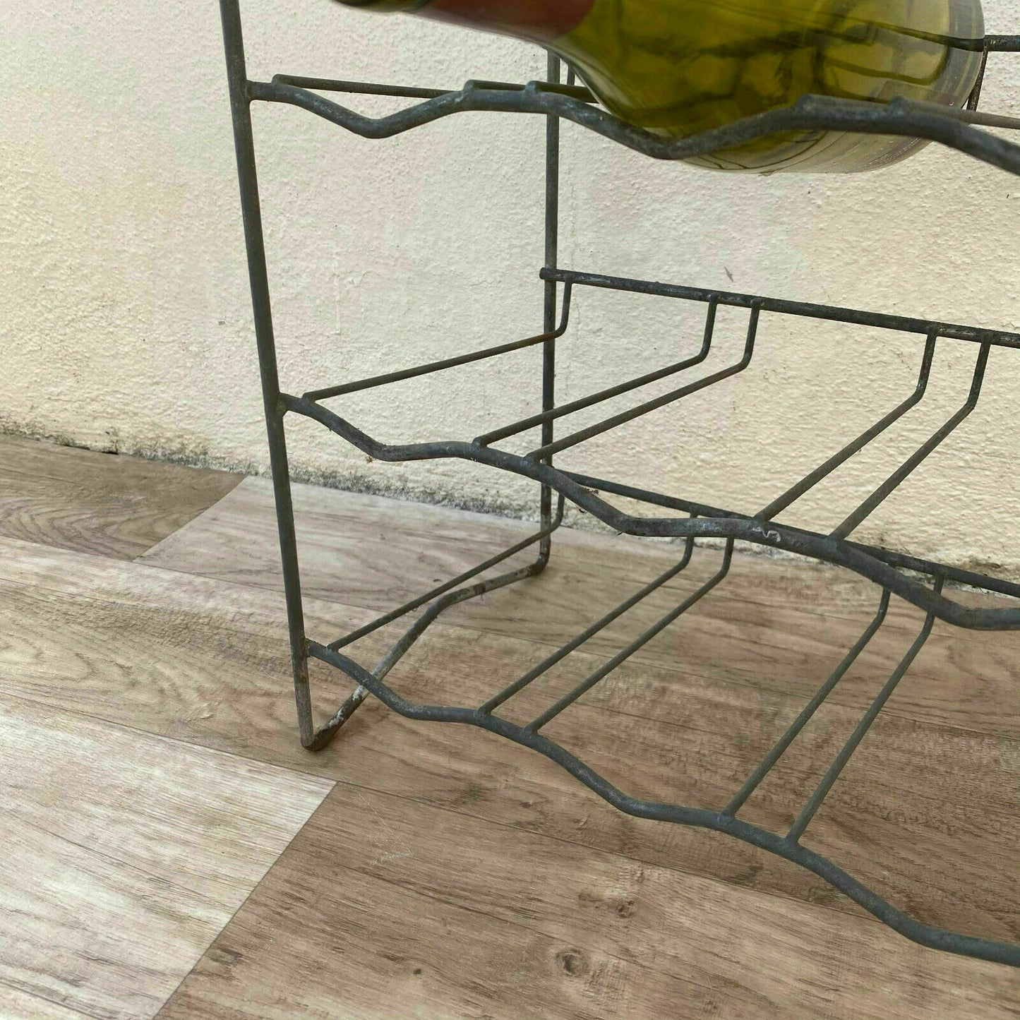 Vintage French Wire Wine Rack Metal 20 Bottles 1930s-50s 16062124 Unbranded