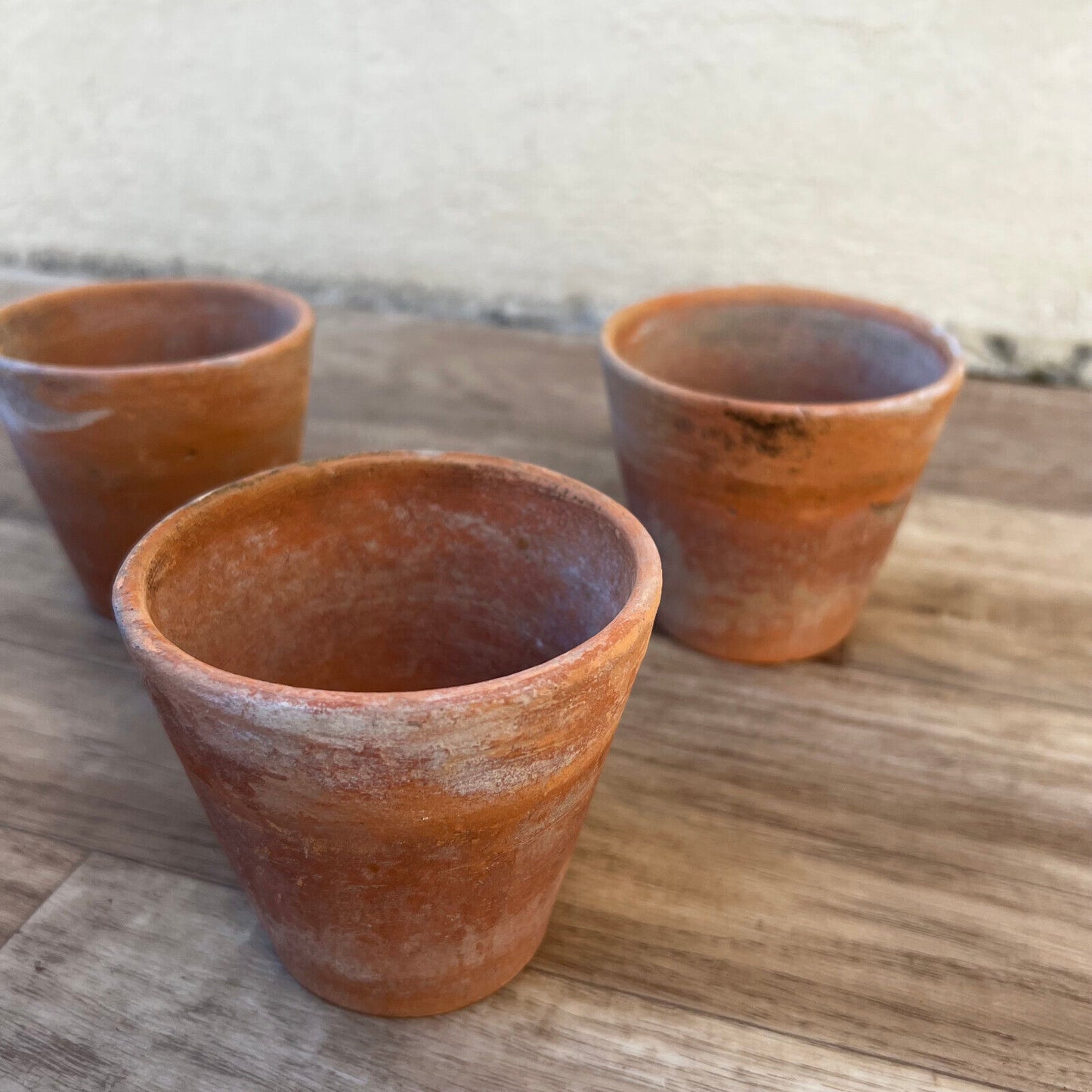 Vintage french Lot of 4 terracotta pots planter 10122215 - Fleamarketfrance