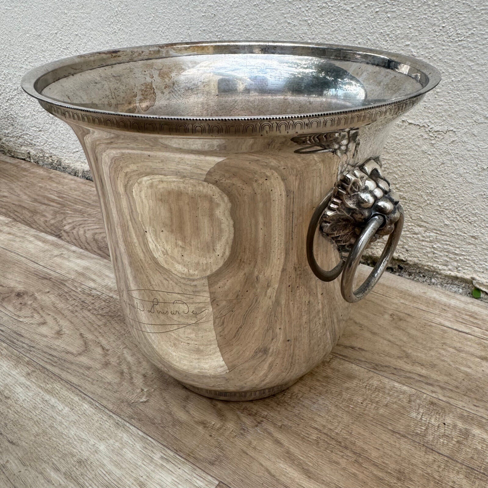 Vintage French Champagne Silverplate Ice Bucket Cooler Veuve clicquot  19092414 - Fleamarketfrance